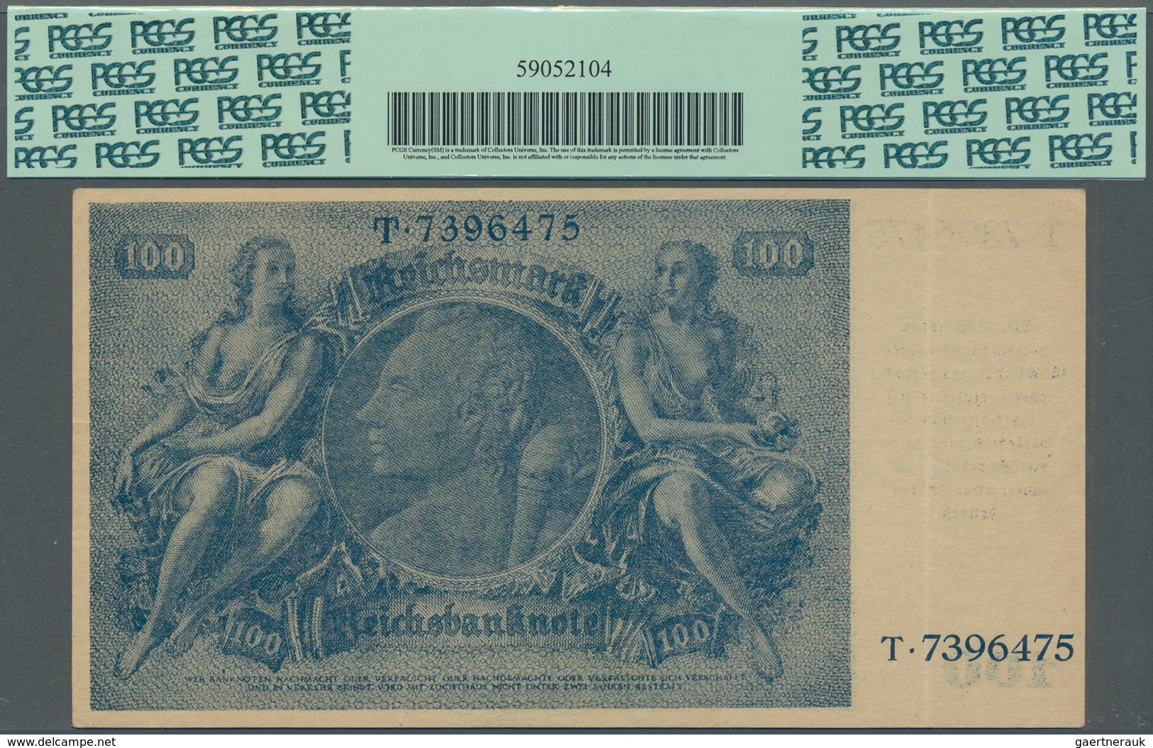 Deutschland - Deutsches Reich Bis 1945: 100 Reichsmark "Schörner" 1945, Ro.182, Senkrechter Mittelkn - Autres & Non Classés