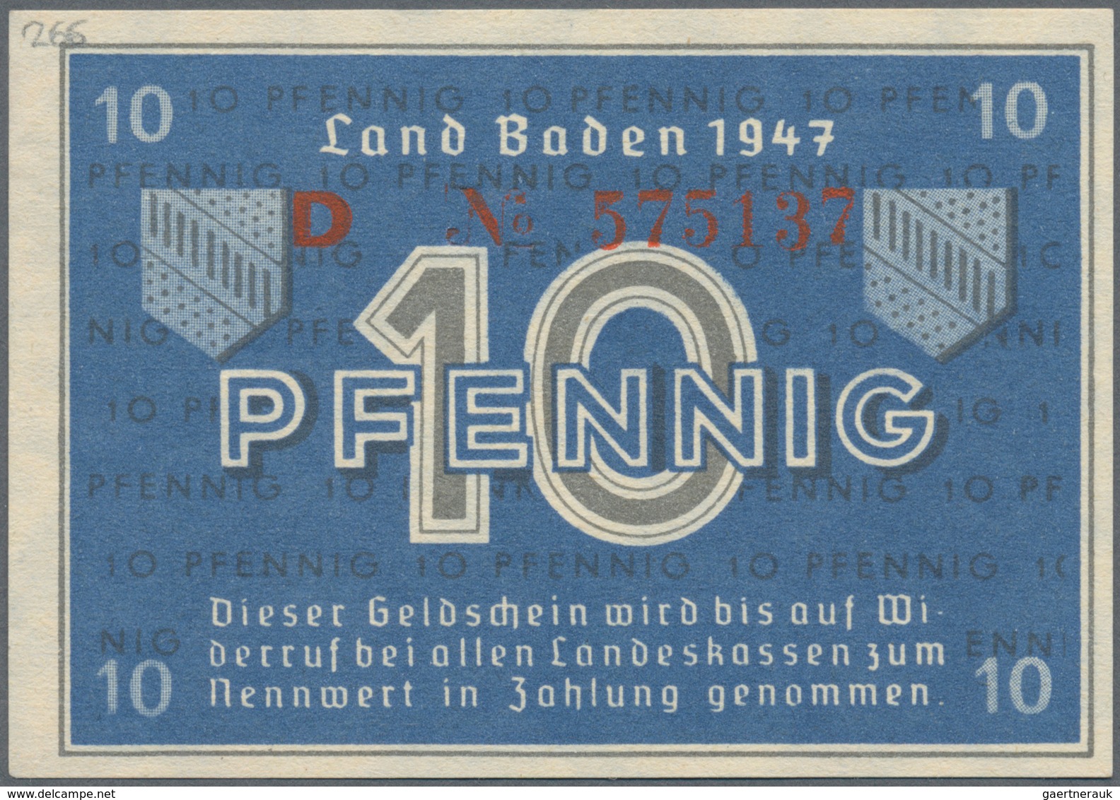 Deutschland - Alliierte Miltärbehörde + Ausgaben 1945-1948: Baden, Staatsschuldenverwaltung, Set Mit - Altri & Non Classificati