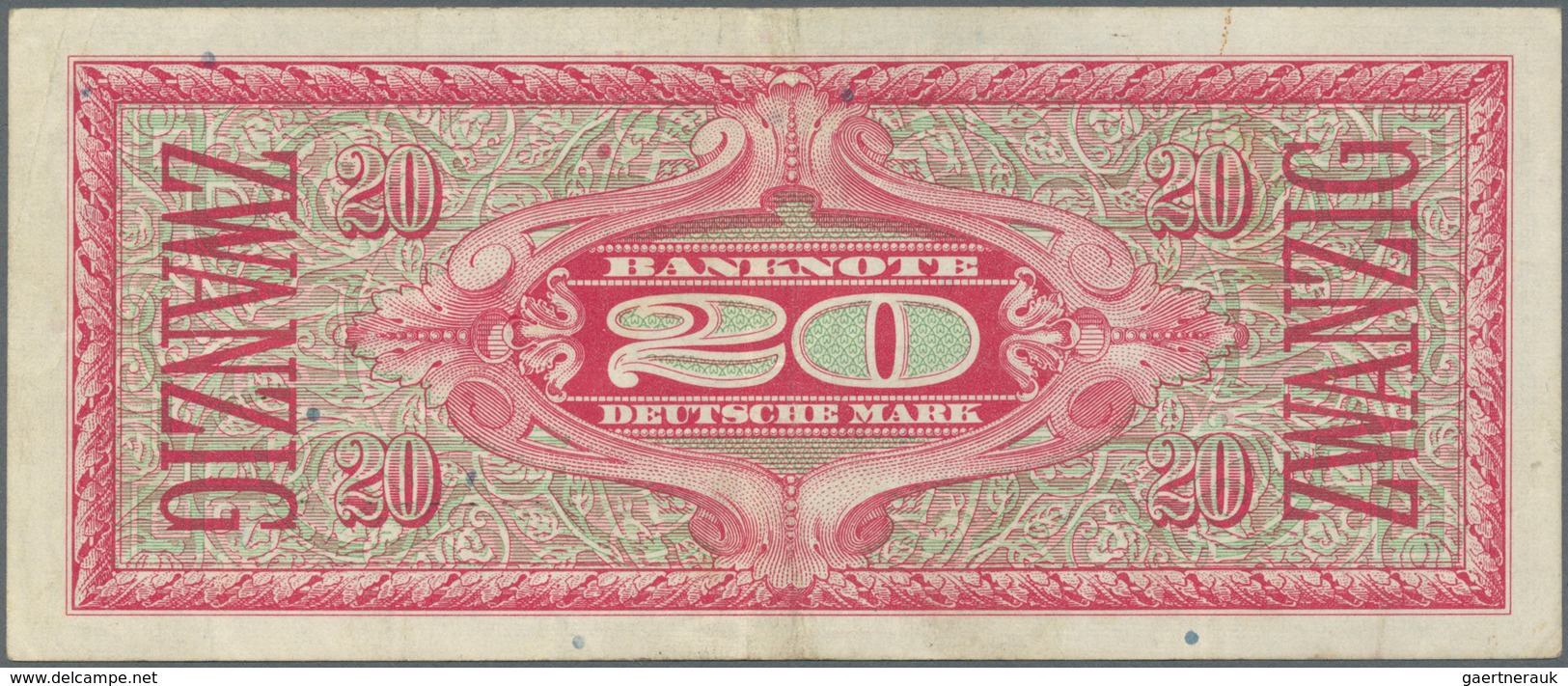 Deutschland - Bank Deutscher Länder + Bundesrepublik Deutschland: 20 Mark 1948 "Liberty" Ro 246a, St - Otros & Sin Clasificación