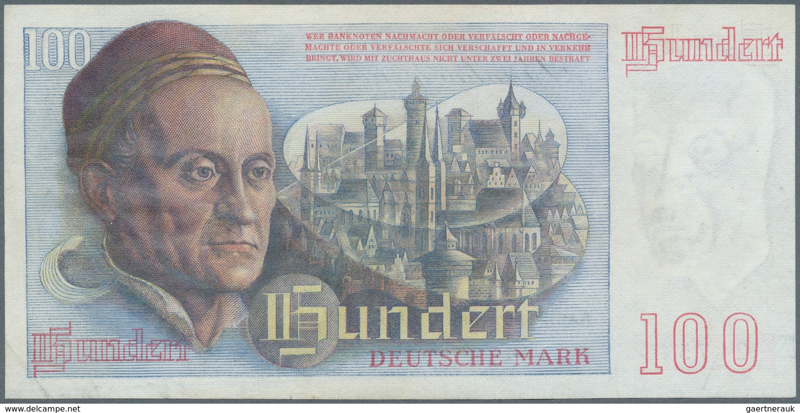 Deutschland - Bank Deutscher Länder + Bundesrepublik Deutschland: 100 DM 1948 "Franzosenschein", Ro. - Sonstige & Ohne Zuordnung