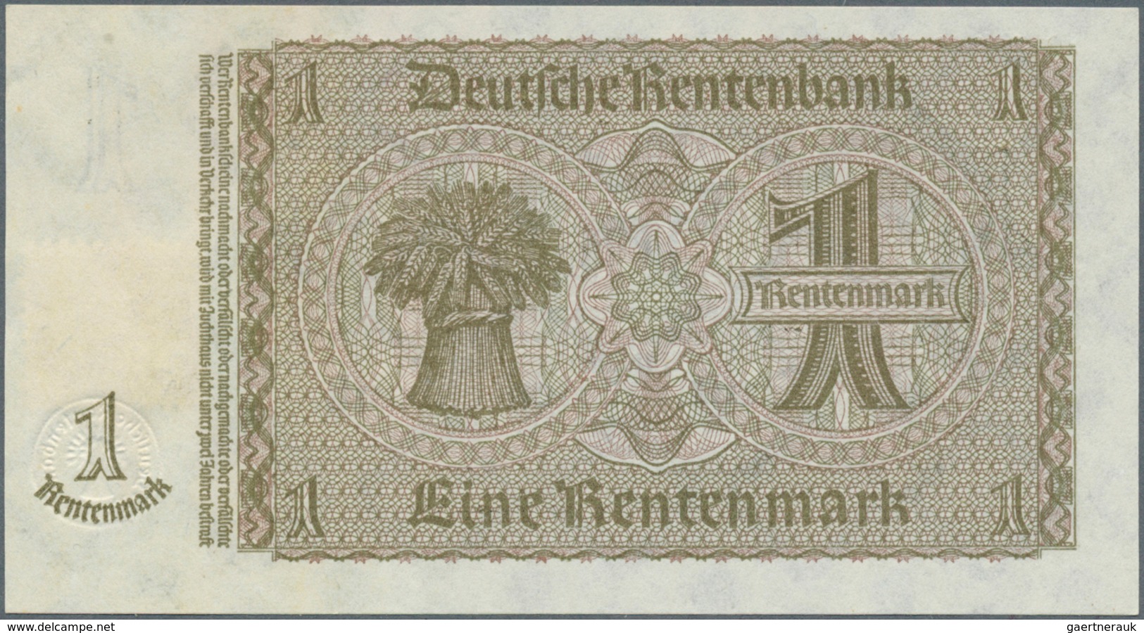 Deutschland - DDR: Komplette Typensammlung der Kuponausgaben 1948 mit 1, 2, 5 Rentenmark, 5, 10, 2 x