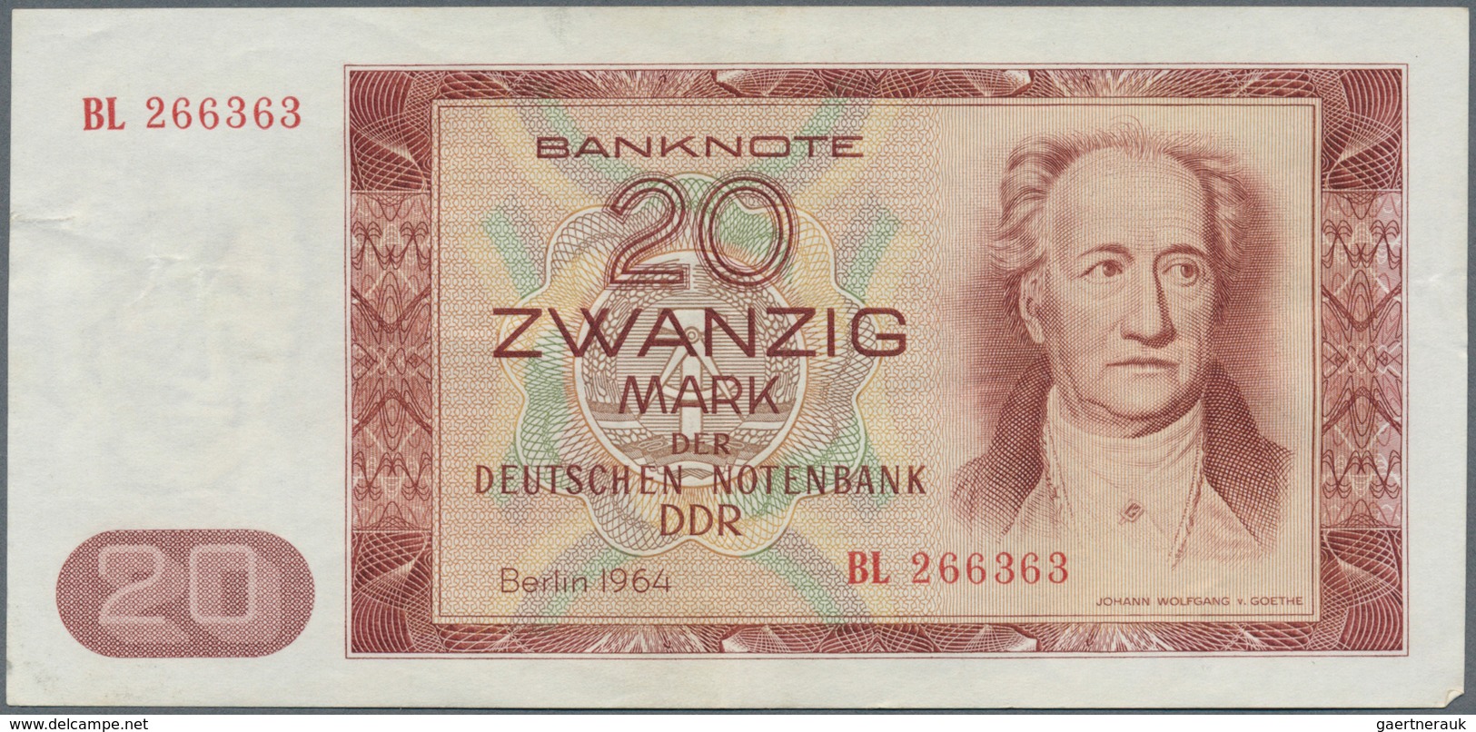 Deutschland - DDR: Set Von 36 Noten Mit 19x 20 Mark 1964 Ro 356 Und 17x 50 Mark 1964 Ro. 357, Meist - Altri & Non Classificati