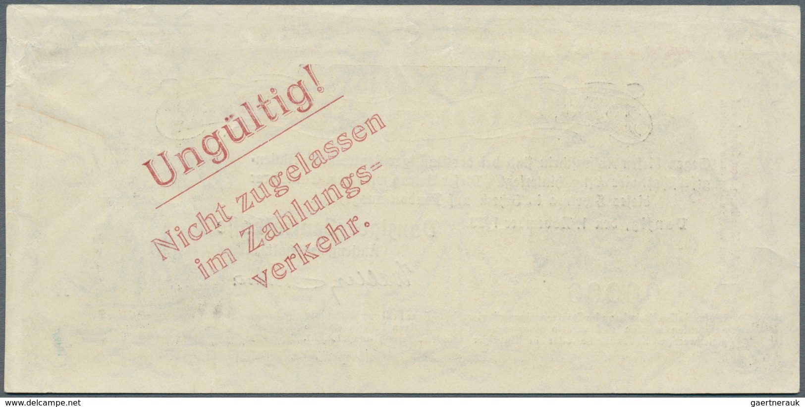 Deutschland - Nebengebiete Deutsches Reich: Danzig: 100 Gulden 1923 Muster, Ro.832M, Mehrere Kleine - Altri & Non Classificati