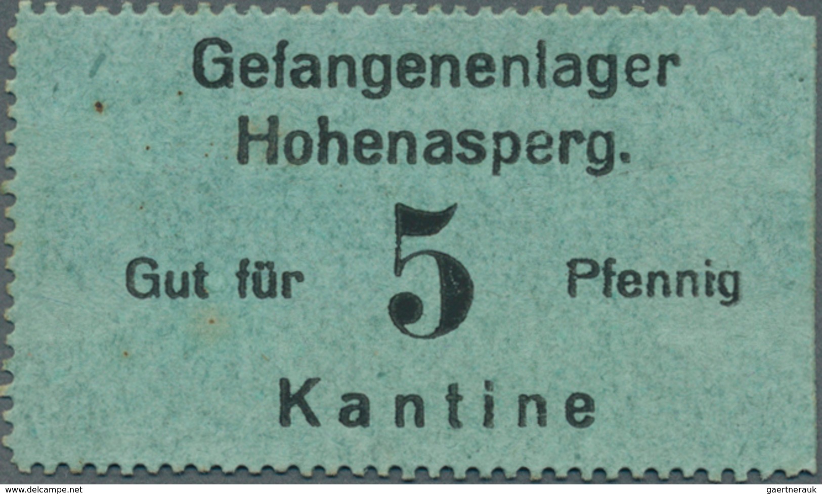 Deutschland - Konzentrations- Und Kriegsgefangenenlager: Hohenasperg, Gefangenenlager, Kantine, 1, 2 - Altri & Non Classificati