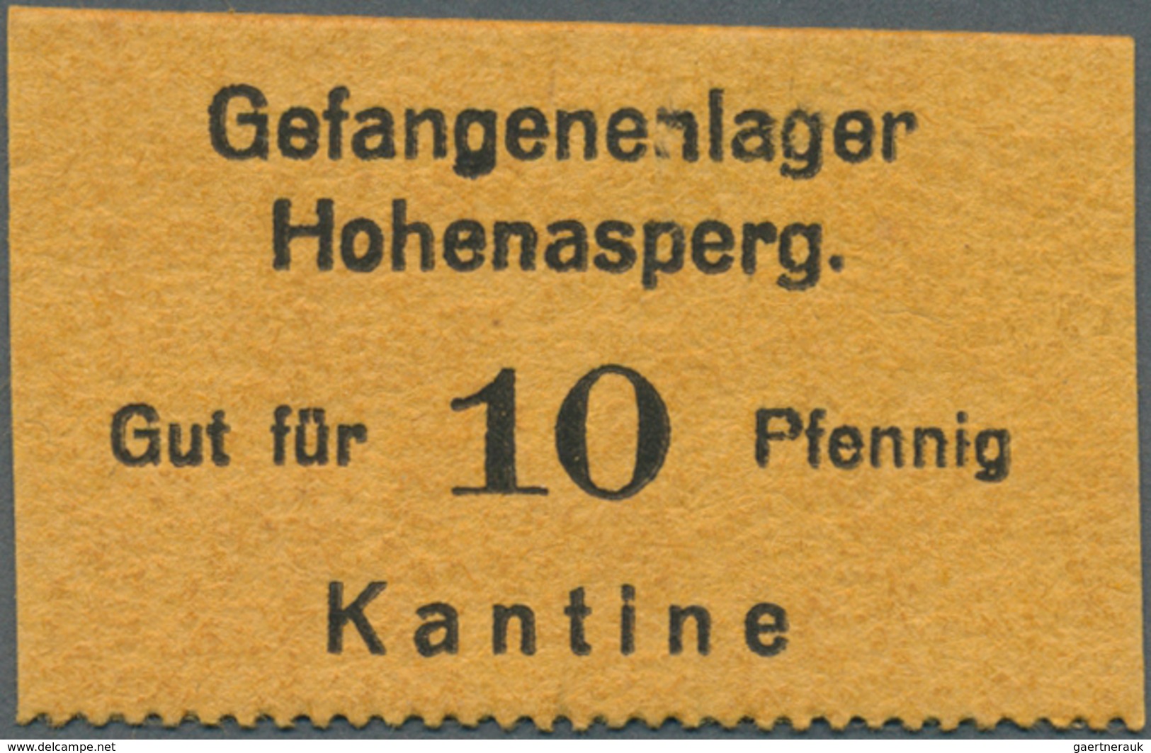 Deutschland - Konzentrations- Und Kriegsgefangenenlager: Hohenasperg, Gefangenenlager, Kantine, 1, 2 - Autres & Non Classés