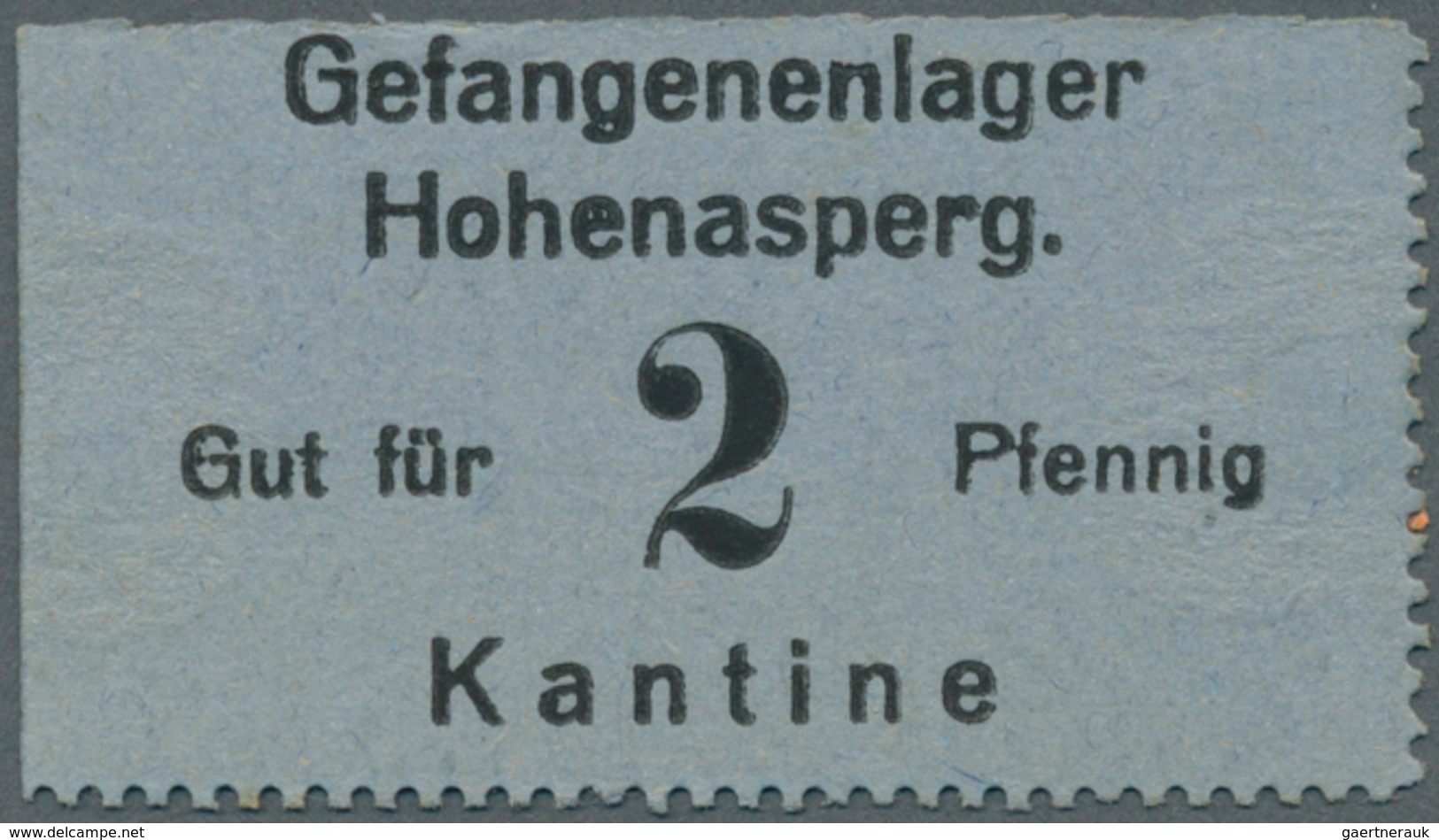 Deutschland - Konzentrations- Und Kriegsgefangenenlager: Hohenasperg, Gefangenenlager, Kantine, 1, 2 - Altri & Non Classificati