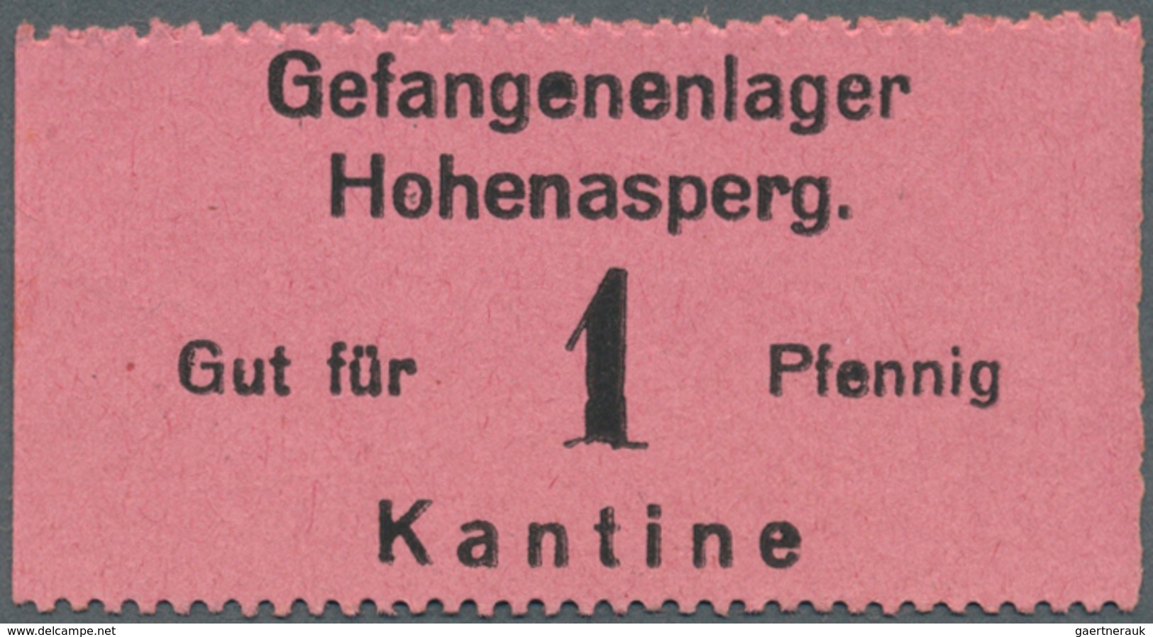 Deutschland - Konzentrations- Und Kriegsgefangenenlager: Hohenasperg, Gefangenenlager, Kantine, 1, 2 - Autres & Non Classés