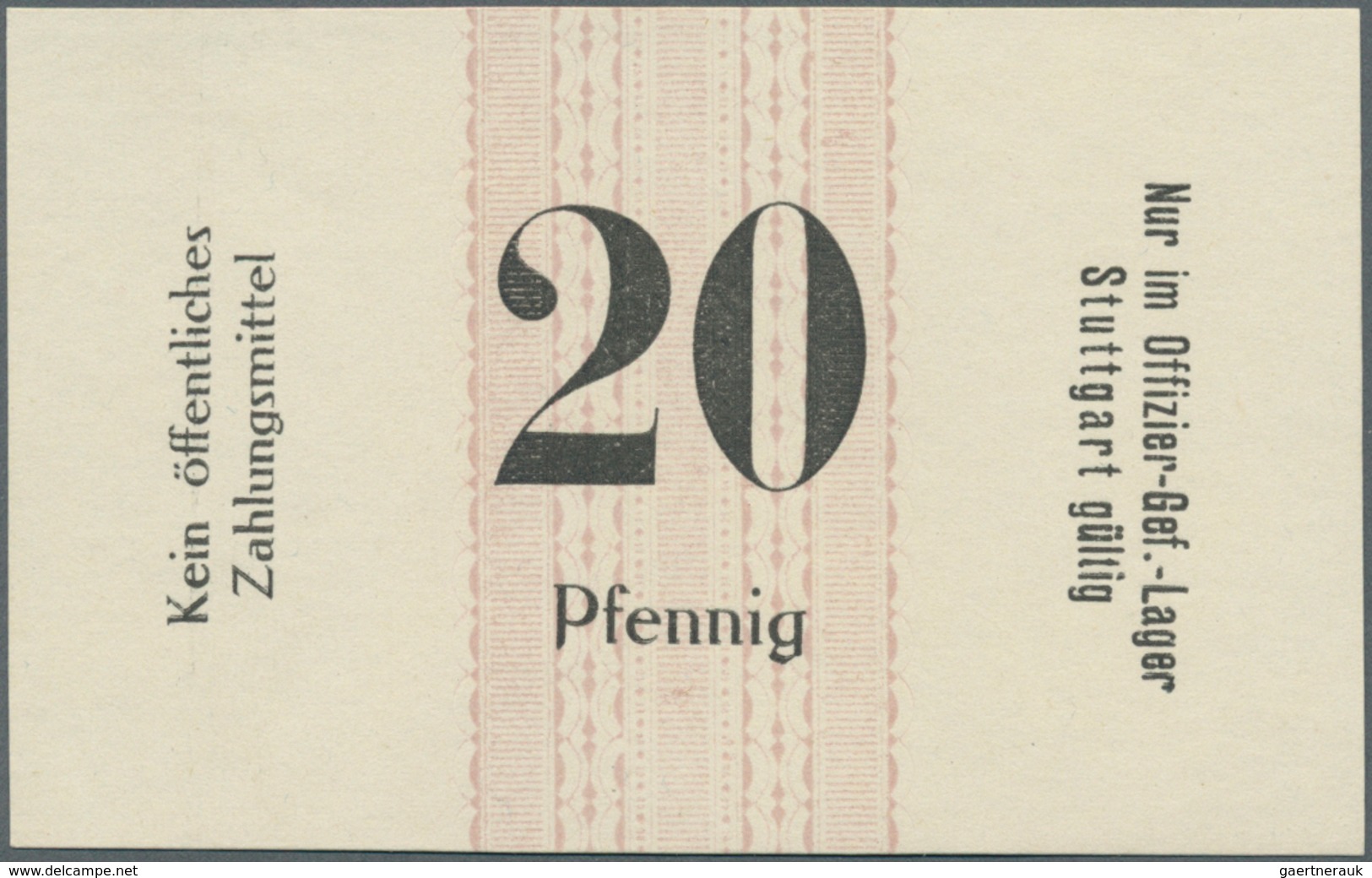 Deutschland - Konzentrations- Und Kriegsgefangenenlager: Stuttgart, Kriegsgefangenenlager I, Je 2 X - Otros & Sin Clasificación