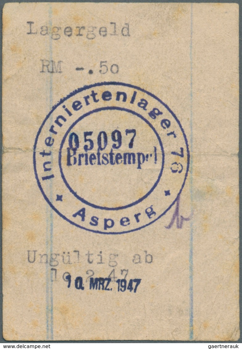 Deutschland - Konzentrations- Und Kriegsgefangenenlager: Asperg, Interniertenlager 76, 0,50, 1, 2 RM - Autres & Non Classés