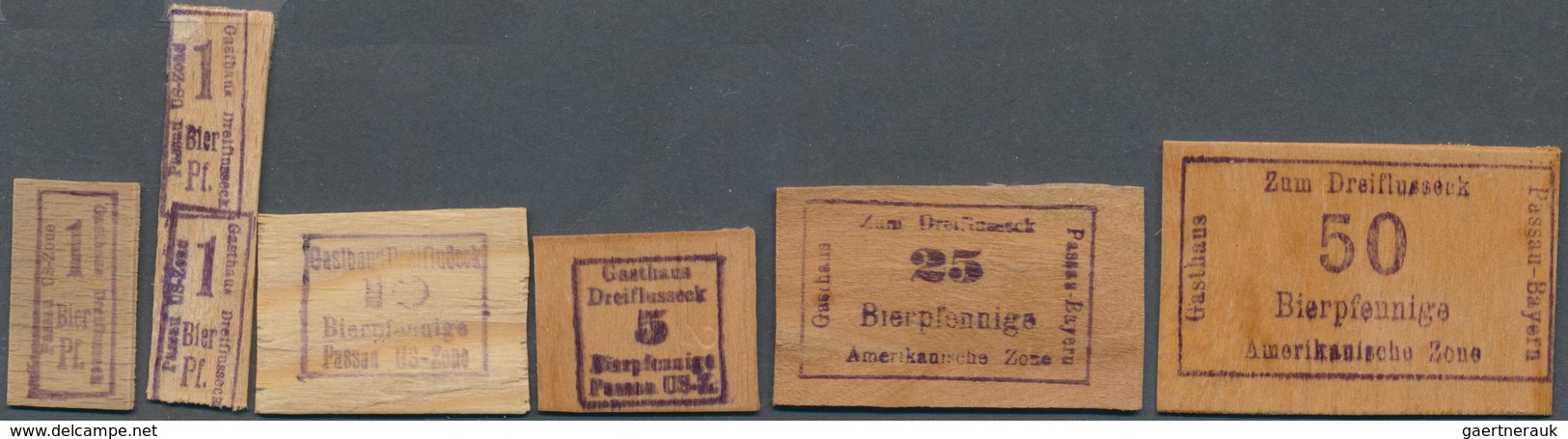 Deutschland - Notgeld Besonderer Art: Passau, Gasthaus Zum Dreiflusseck, 1, 1 + 1, 5, 10, 25, 50 Bie - Autres & Non Classés