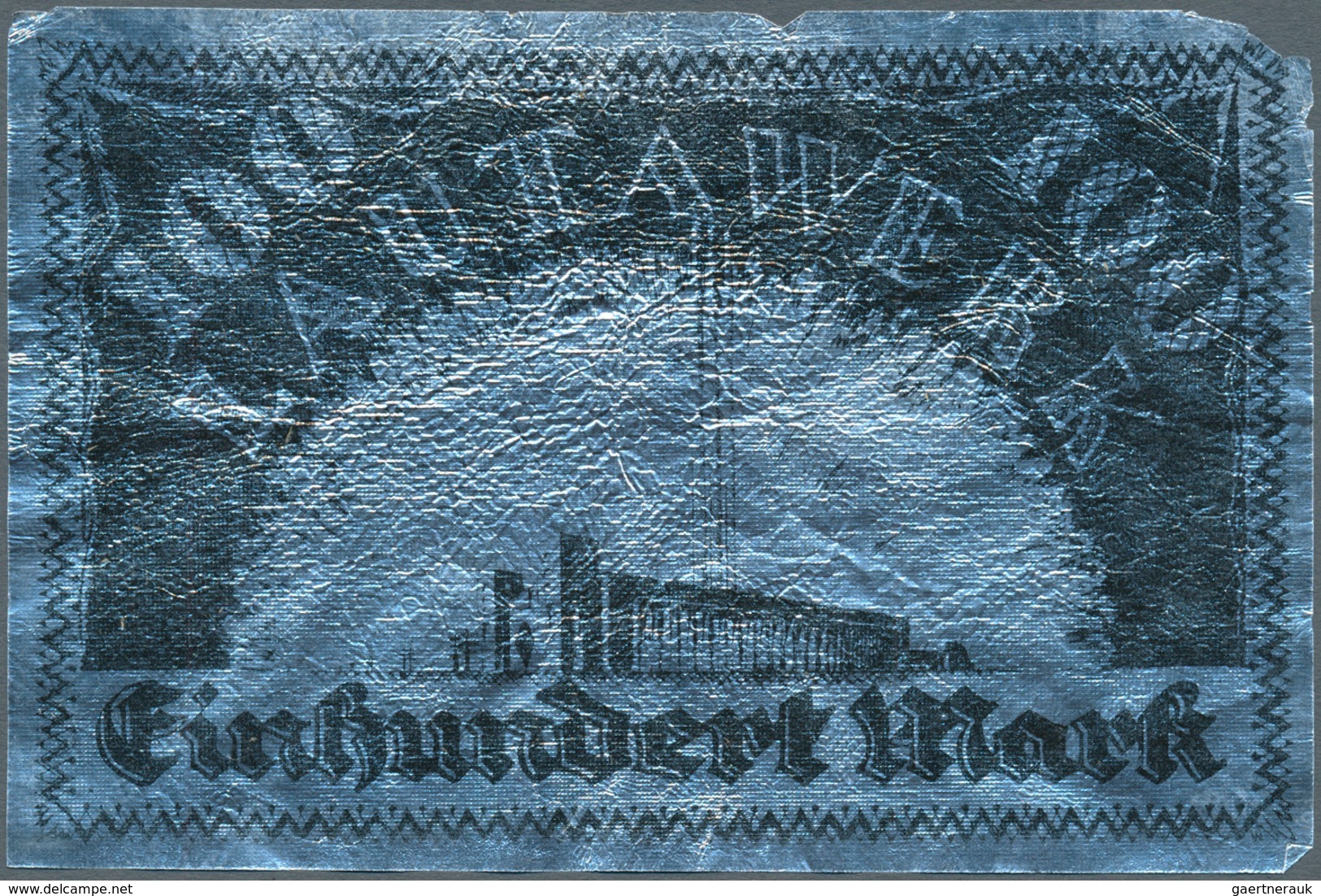 Deutschland - Notgeld Besonderer Art: Zwei Noten Aus Aluminium Zu Den Werten 20 Und 100 Mark 1922, G - Autres & Non Classés