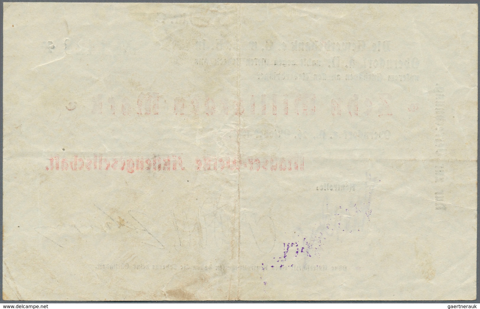 Deutschland - Notgeld - Württemberg: Oberndorf, Mauser-Werke AG, 100 Tsd. Mark, 10.8.1923, 1 Mio. Ma - [11] Emisiones Locales