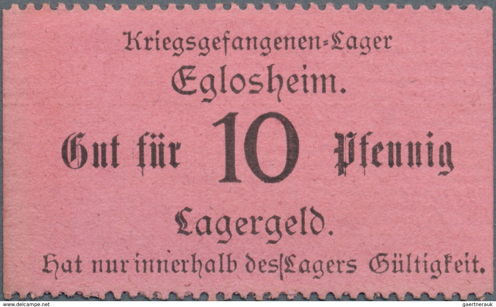 Deutschland - Konzentrations- Und Kriegsgefangenenlager: Eglosheim (Württemberg), Kriegsgefangenlage - Altri & Non Classificati