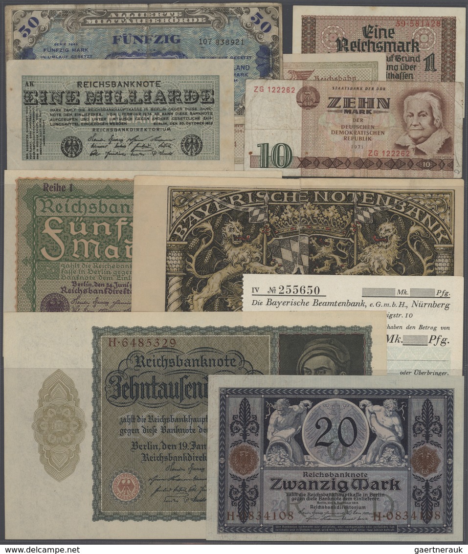 Deutschland - Sonstige: Große Kiste Mit Mehr Als 8500 Banknoten Deutschland, überwiegend Kaiserreich - Altri & Non Classificati
