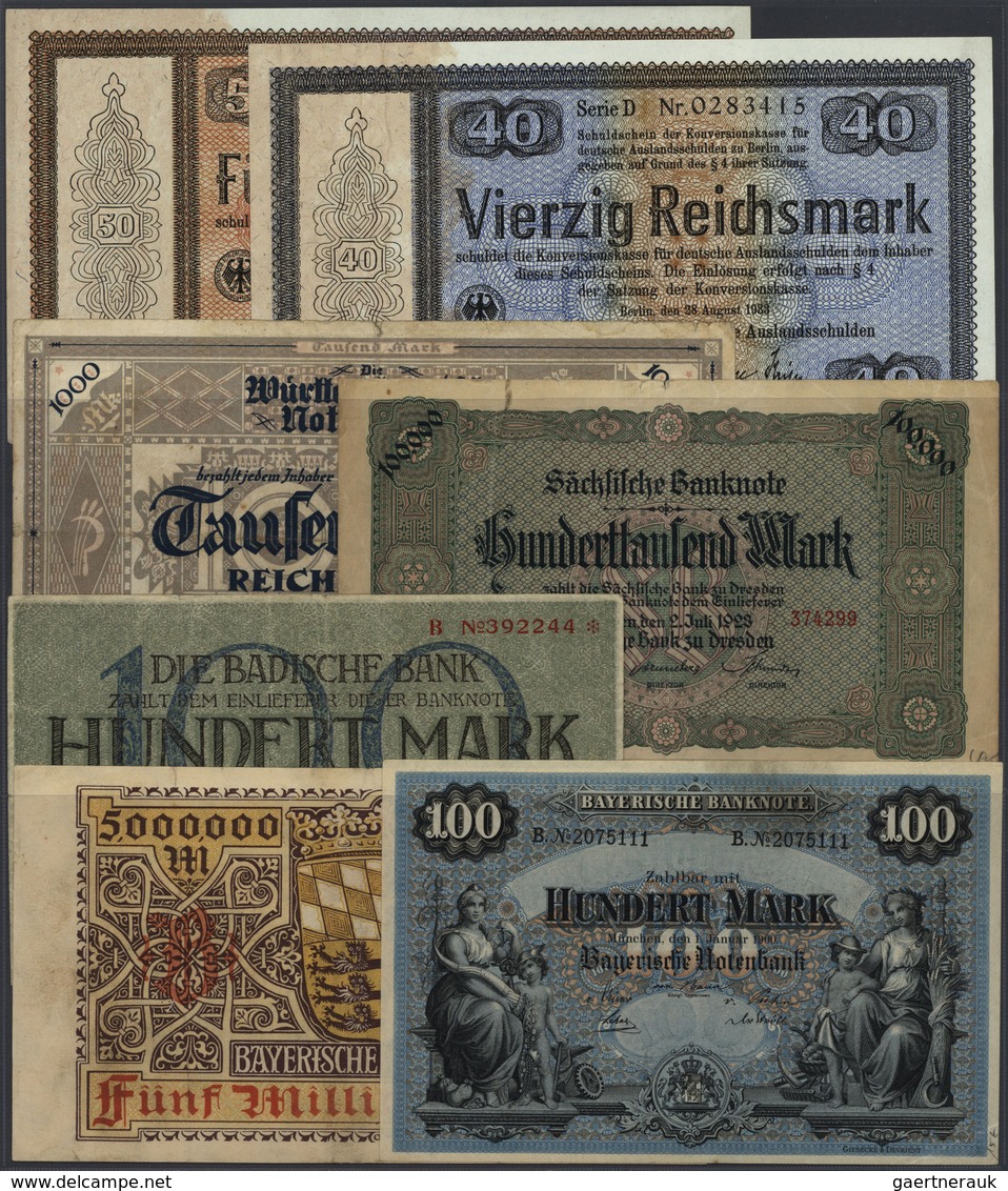 Deutschland - Sonstige: Riesige Sammlung Deutscher Banknoten Ab Dem Kaiserreich Mit Mehr Als 9000 Ba - Otros & Sin Clasificación