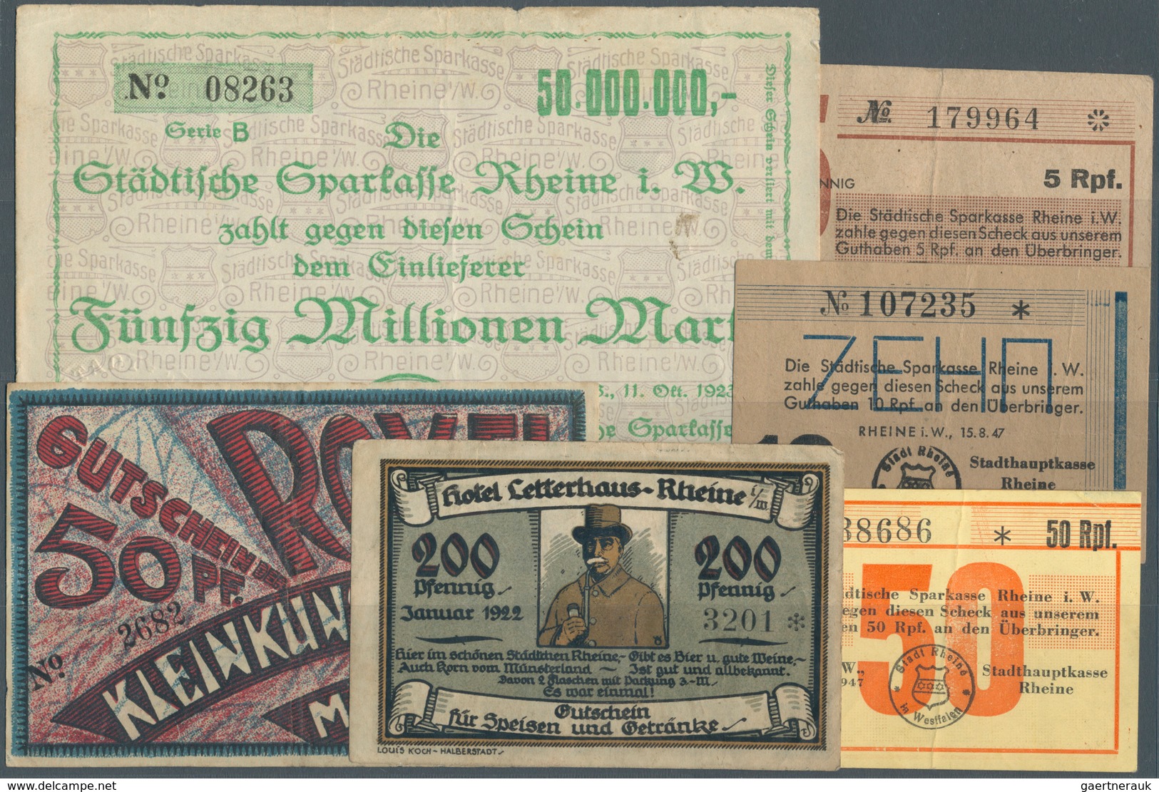 Deutschland - Notgeld: Fotoalbum Mit Ca. 350 Geldscheinen Auf Fotoecken. Enthalten Sind Ca. 290 Deut - Altri & Non Classificati