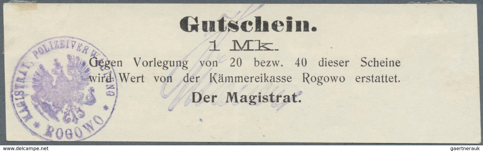 Deutschland - Notgeld - Ehemalige Ostgebiete: Regierungsbezirk Posen, Notgeld Von 1914, Sammlung Von - Autres & Non Classés