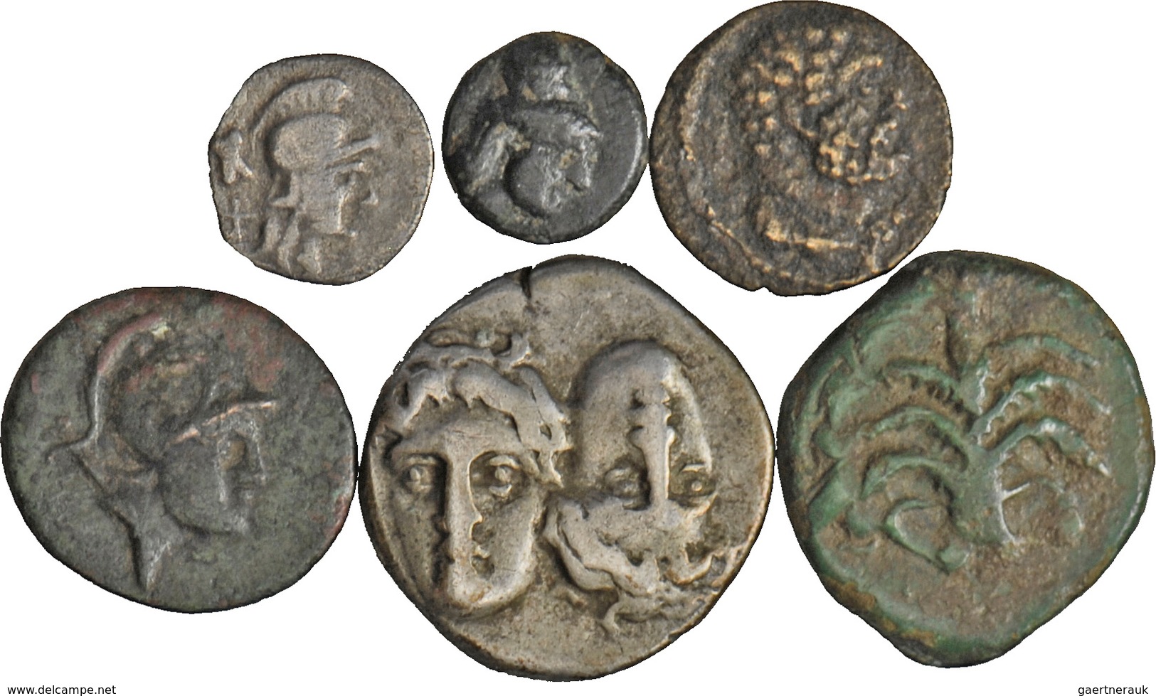 Thrakien: Lot 6 Münzen. Stadt Istros: AR Stater (400-350 V. Chr.). Zwei Köpfe Junger Männer, RS Adle - Greche