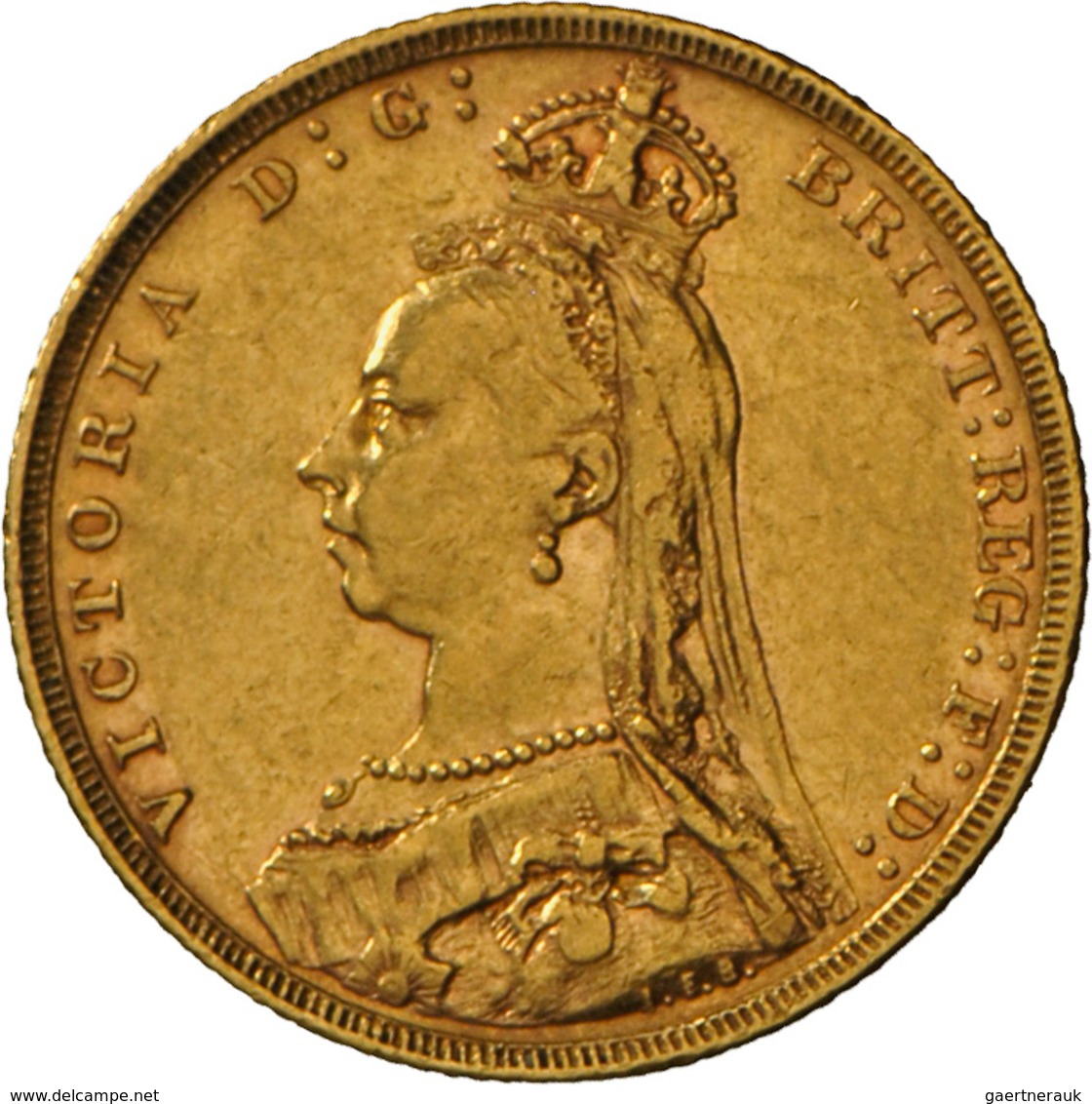 Australien - Anlagegold: Victoria 1837-1901: Sovereign 1889 M (Melbourne), KM# 10, Friedberg 20. 7,9 - Autres & Non Classés