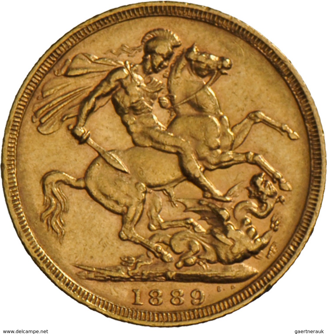 Australien - Anlagegold: Victoria 1837-1901: Sovereign 1889 M (Melbourne), KM# 10, Friedberg 20. 7,9 - Altri & Non Classificati