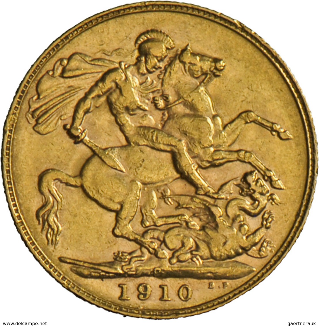 Australien - Anlagegold: Edward VII. 1901-1910: Sovereign 1910 P Für Perth, KM# 15, Friedberg 34, 7, - Autres & Non Classés