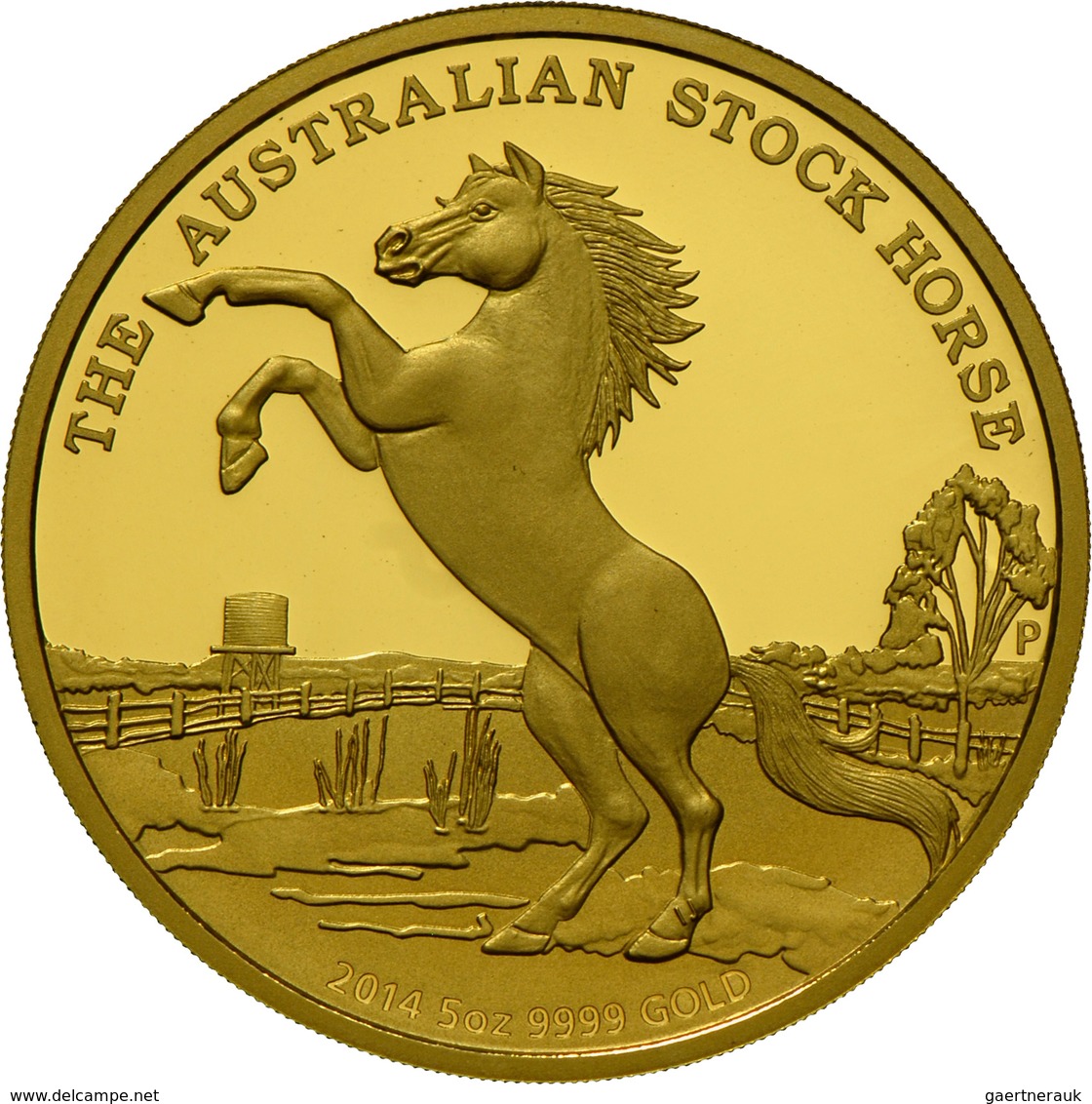 Australien - Anlagegold: Elizabeth II. 1952 -,: 500 Dollars 2014, Australian Stock Horse, 5 OZ = 155 - Autres & Non Classés