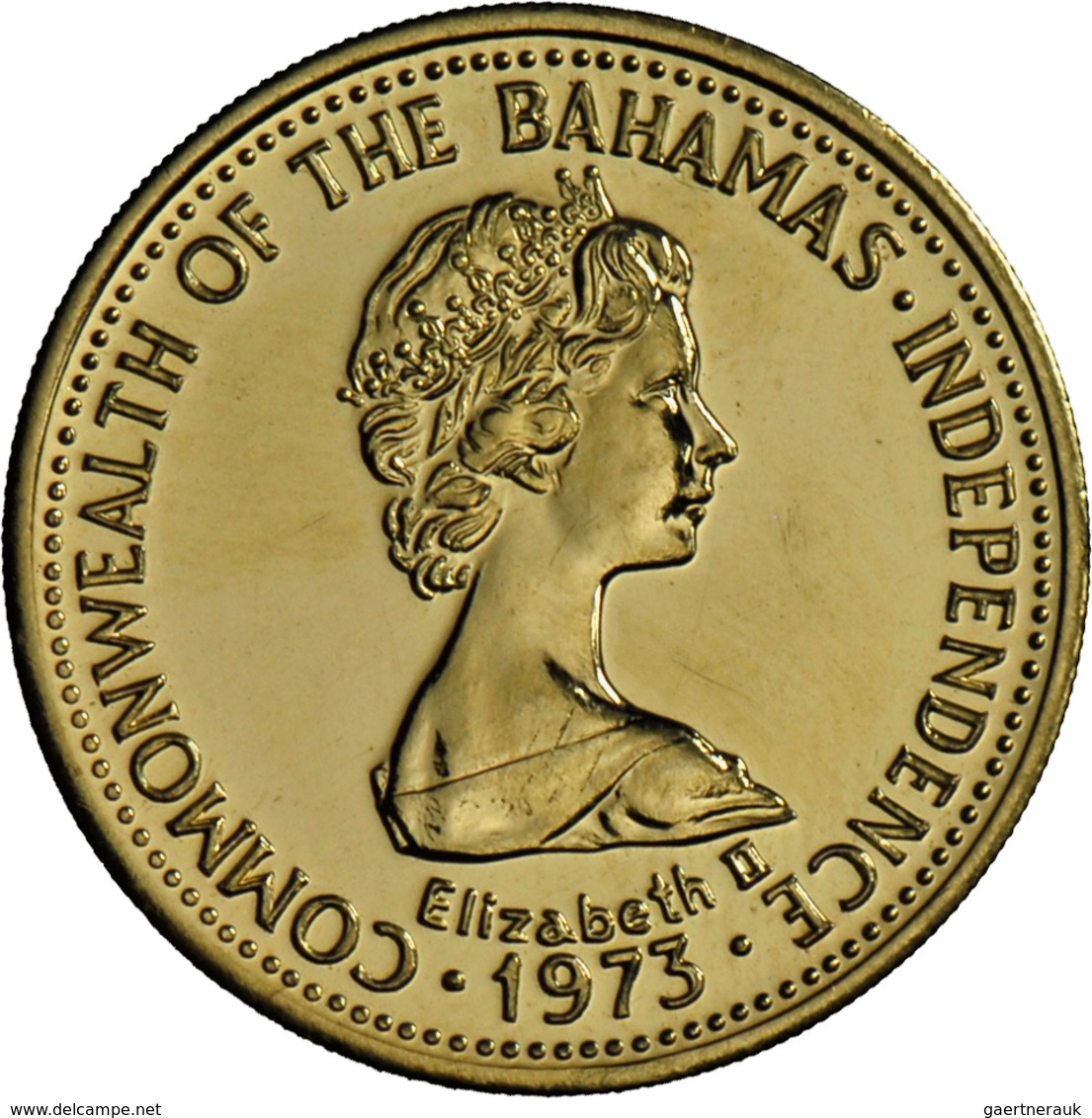 Bahamas - Anlagegold: Independence Serie 1973 Aus 750/1000 Gold: 10 Dollars, KM# 40.1 (1,45g), 20 Do - Bahamas