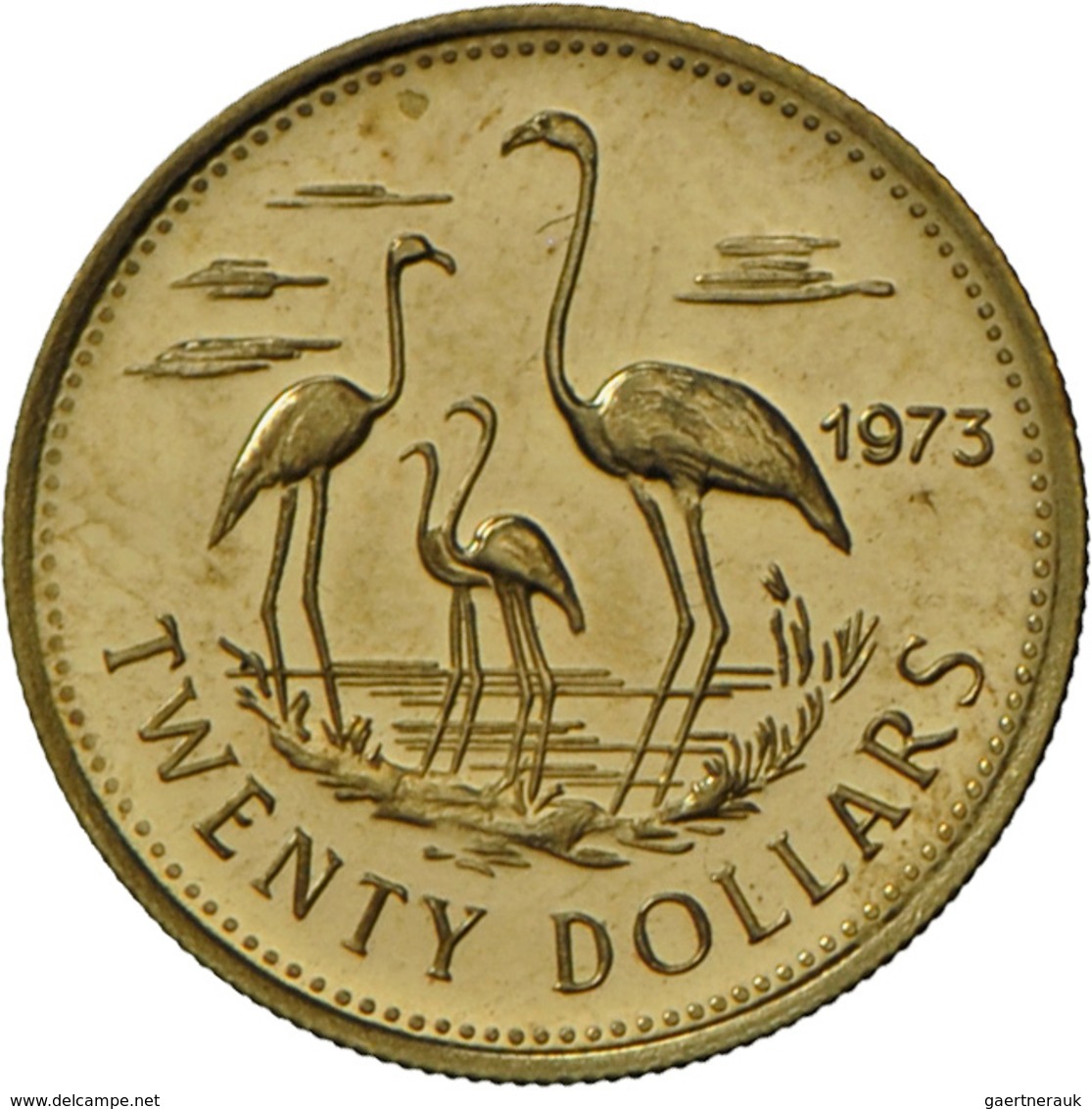 Bahamas - Anlagegold: Independence Serie 1973 Aus 750/1000 Gold: 10 Dollars, KM# 40.1 (1,45g), 20 Do - Bahamas