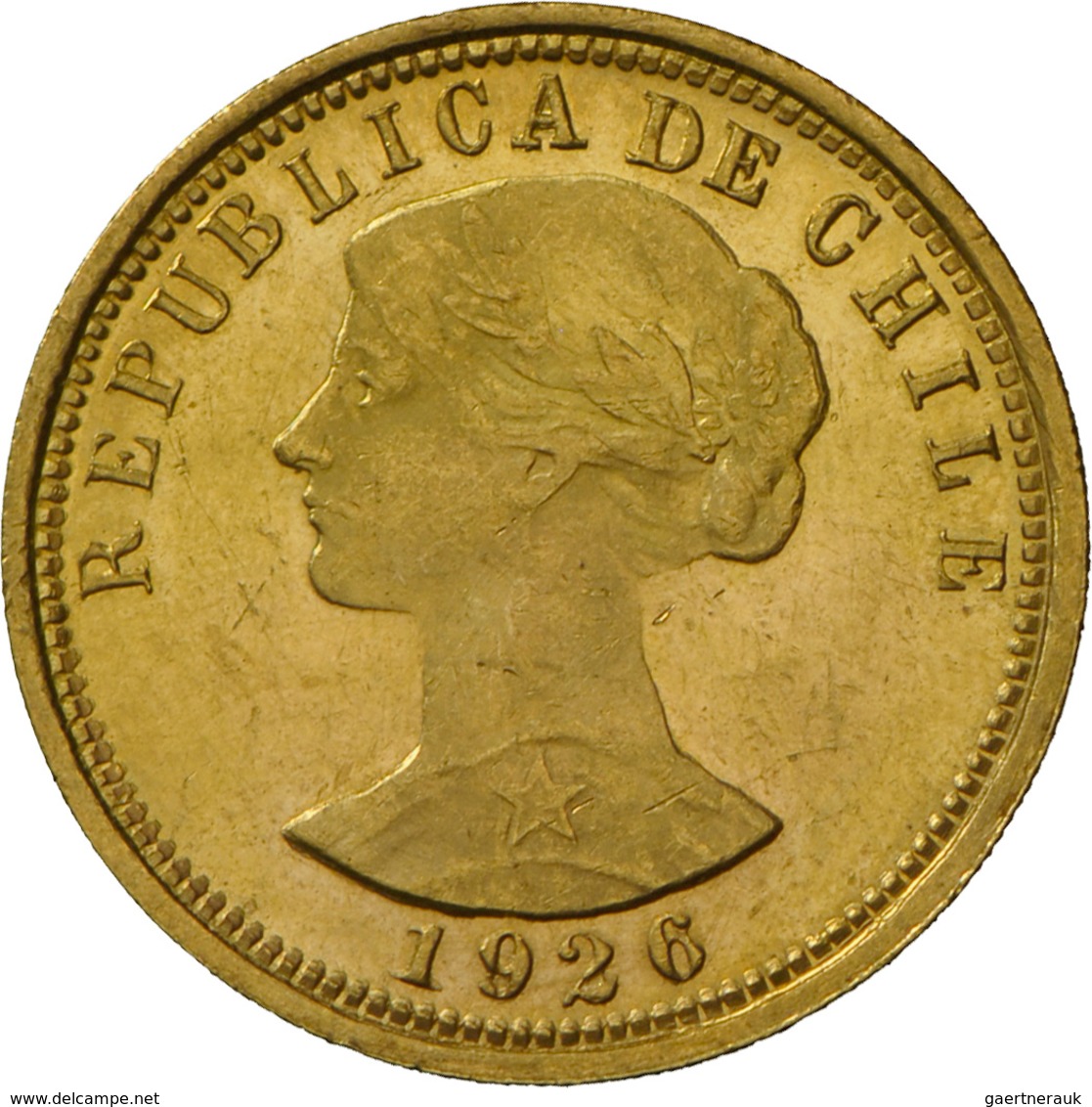 Chile - Anlagegold: Lot 4 Goldmünzen: 2 X 20 Pesos 1976, KM# 188, Friedberg 56. 4,06 G, 900/1000 Gol - Chili