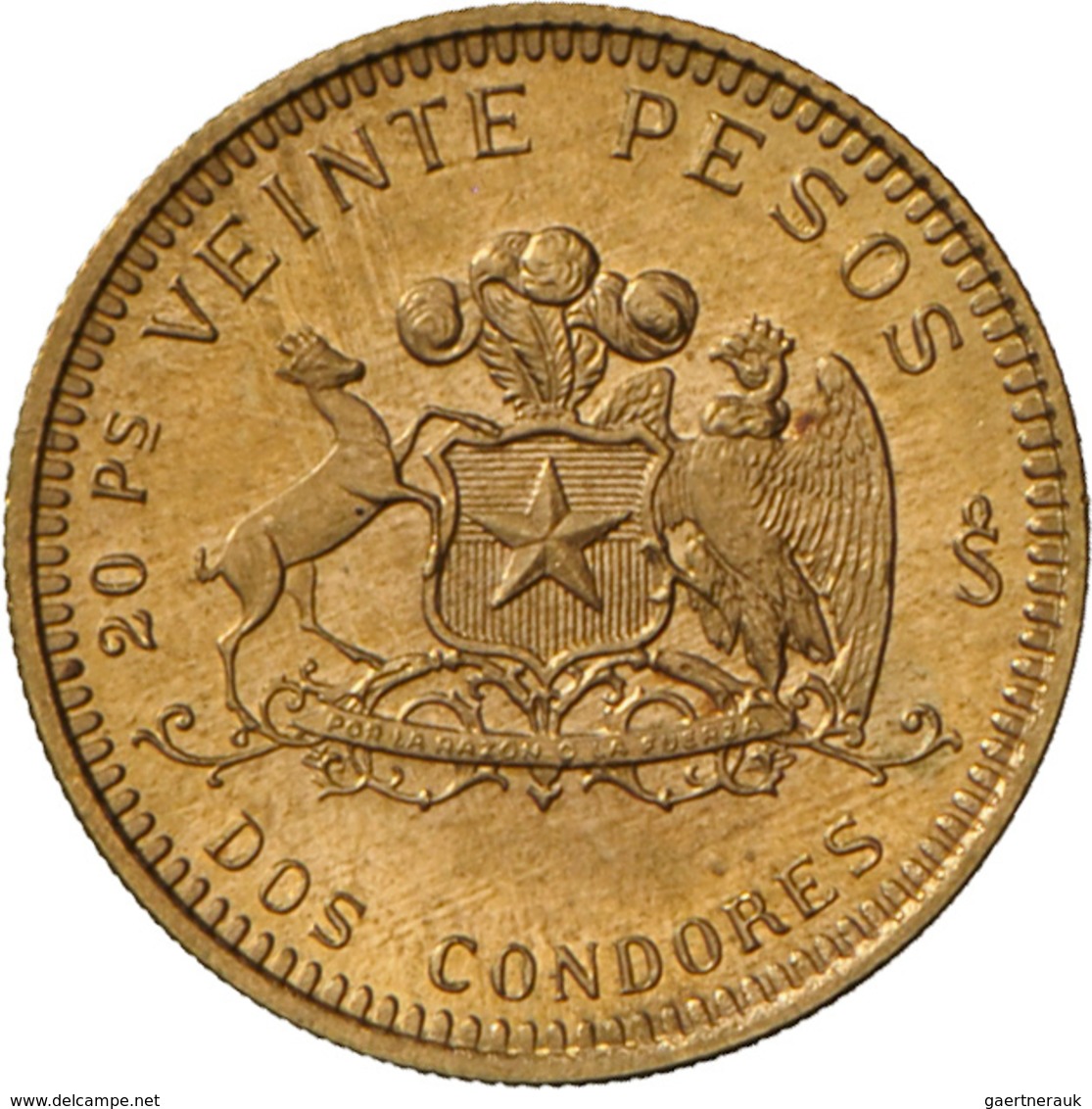 Chile - Anlagegold: Lot 4 Goldmünzen: 2 x 20 Pesos 1976, KM# 188, Friedberg 56. 4,06 g, 900/1000 Gol