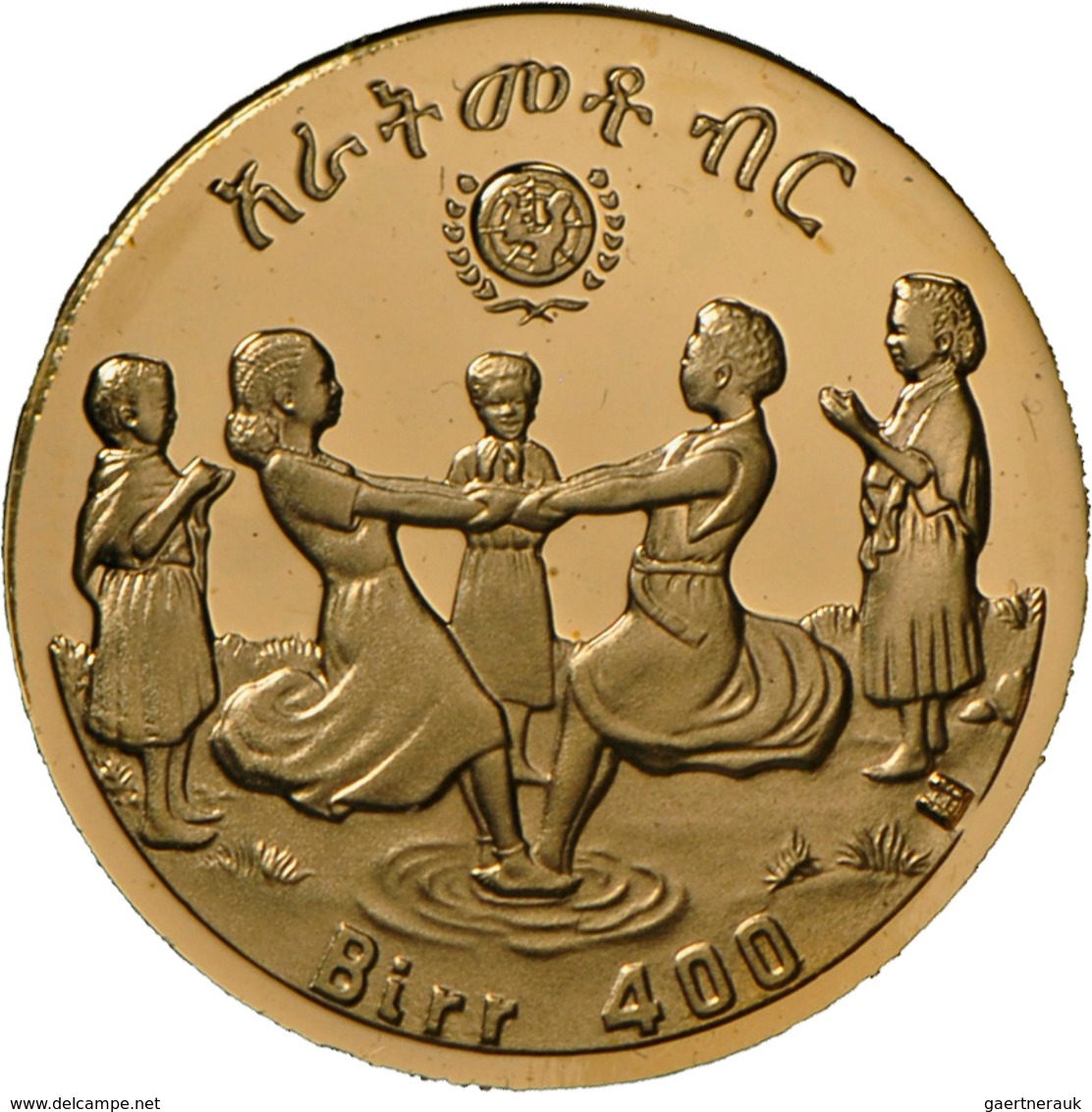 China - Volksrepublik - Anlagegold: International Year Of The Child: Eine Angefangene Sammlung Mit 4 - Chine