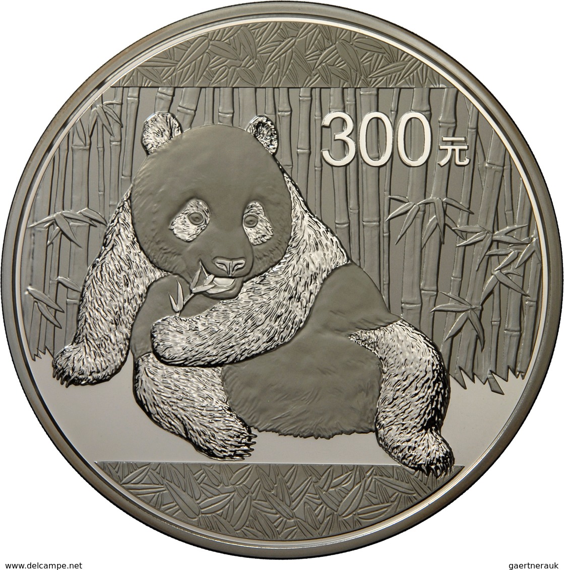 China - Volksrepublik: 300 Yuan 2015, Silber Panda, 1 Kg 999/1000 Silber. Inklusive Zertifikat, Etui - Cina