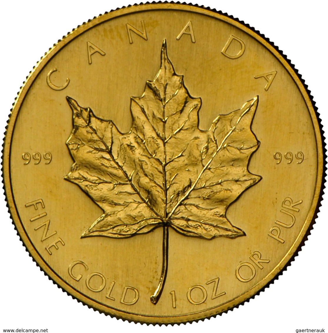 Kanada - Anlagegold: Elizabeth II 1952-,: Lot 2 Goldmünzen: 50 Dollars 1979+1986 Maple Leaf, Je 1 OZ - Canada