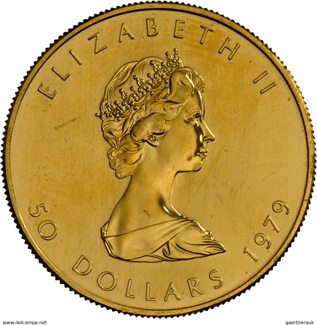 Kanada - Anlagegold: Elizabeth II 1952-,: Lot 2 Goldmünzen: 50 Dollars 1979+1986 Maple Leaf, Je 1 OZ - Canada