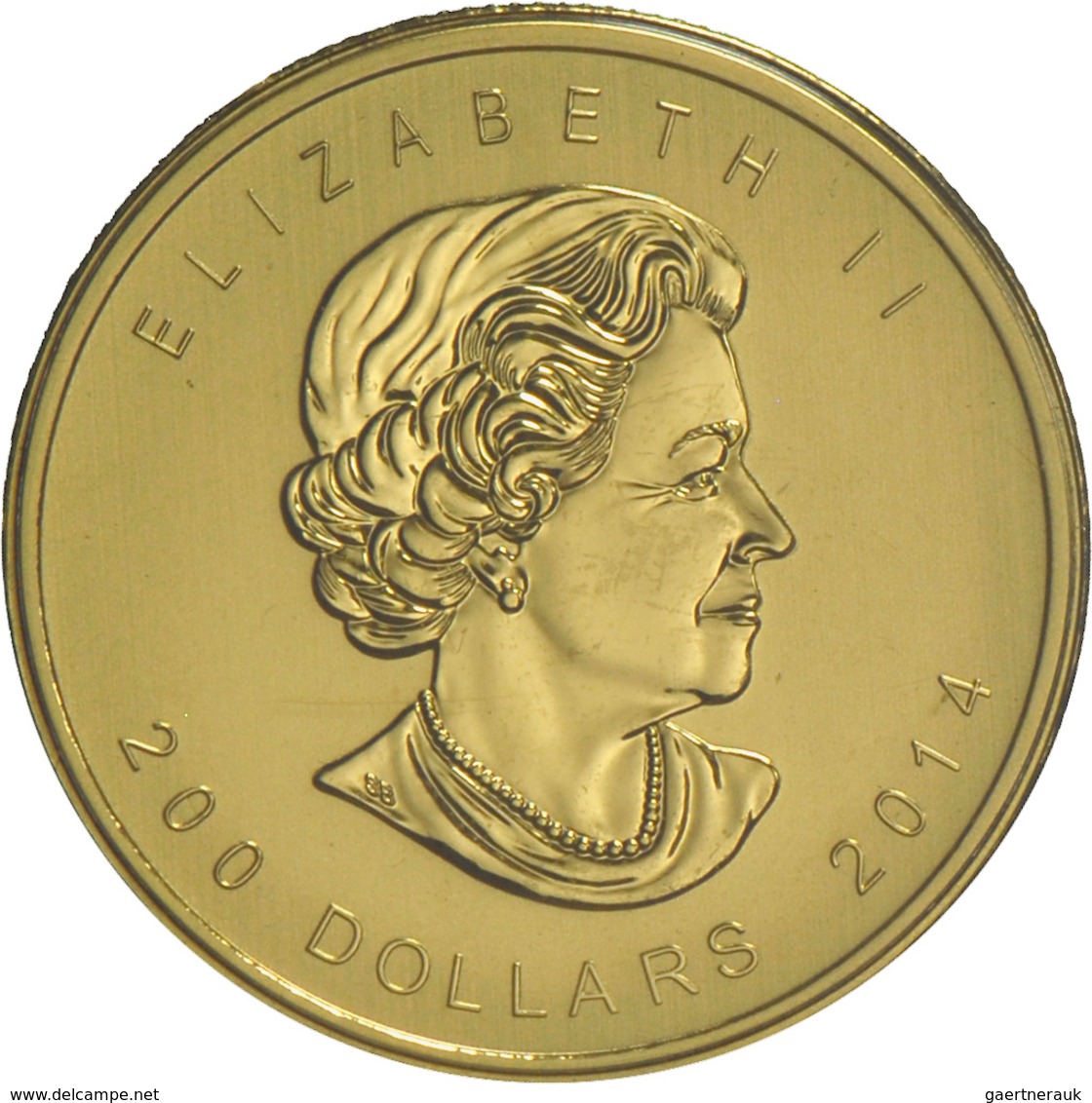 Kanada - Anlagegold: Elizabeth II 1952-,: 200 Dollars 2014 Heulender Wolf Aus Der Serie Ruf Der Wild - Canada