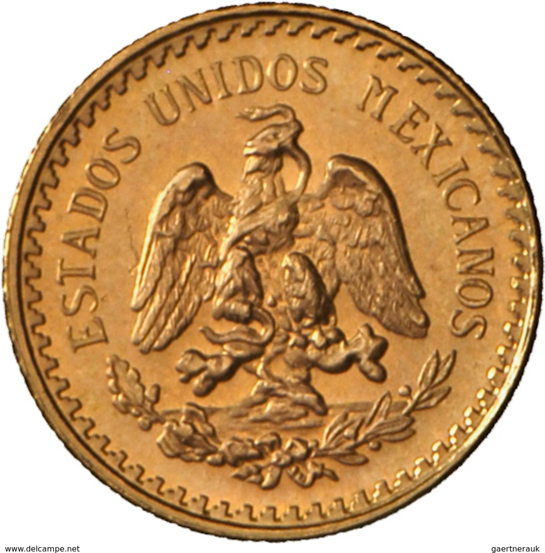 Mexiko - Anlagegold: Lot 2 Goldmünzen: 2 Pesos 1945, Friedberg 170R, 1,65 G 900/1000 Gold + 2,5 Peso - Messico