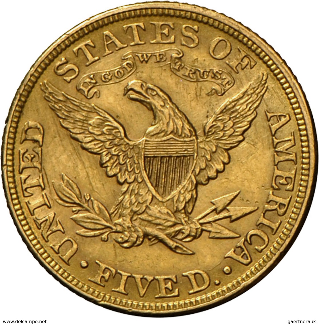 Vereinigte Staaten Von Amerika - Anlagegold: 5 Dollars 1881 (Half Eagle - Liberty Head Coronet), KM# - Altri & Non Classificati