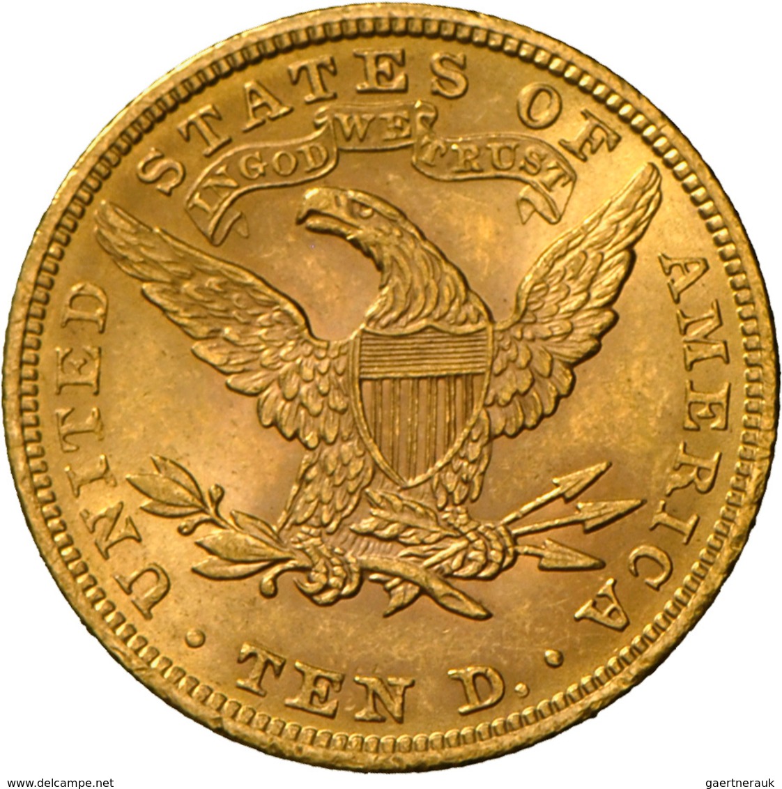 Vereinigte Staaten Von Amerika - Anlagegold: 10 Dollars 1901 (Eagle - Liberty Head Coronet), KM# 102 - Autres & Non Classés