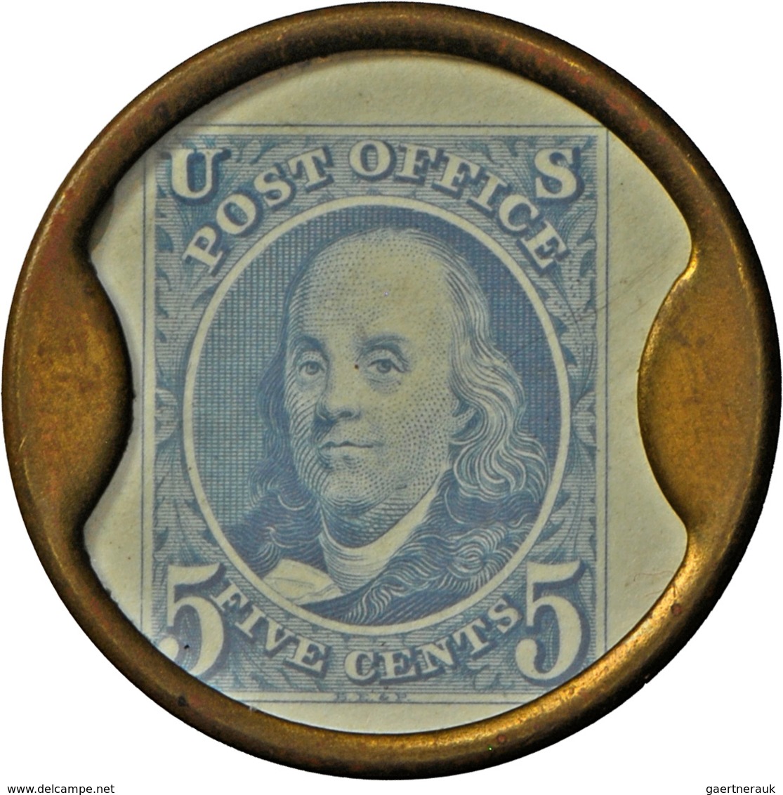 Vereinigte Staaten Von Amerika: Lot 60 Pcs; Encased Postage Stamps, After 1862, Different Kinds Of C - Autres & Non Classés