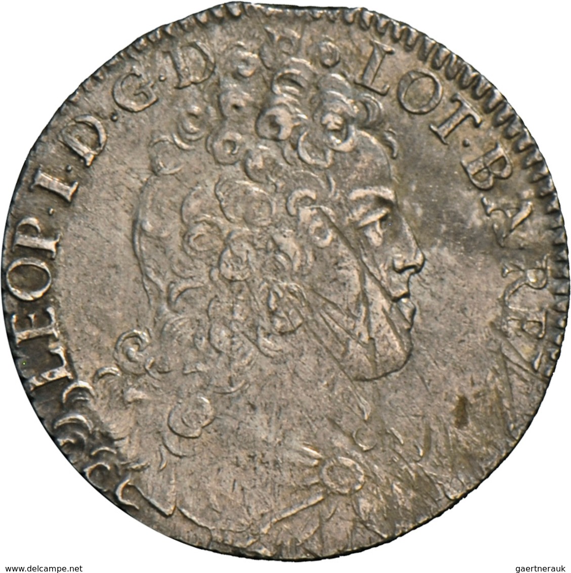 Frankreich: Lothringen, Herzogtum, Leopold I. 1690-1729: Lot 4 Münzen - Teston 1710 auf 1704 überprä