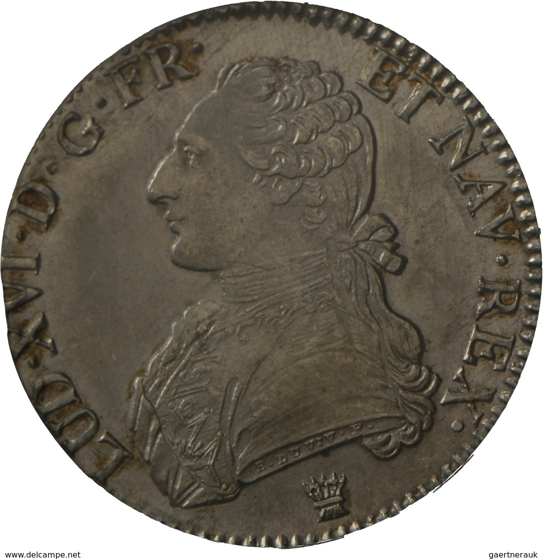 Frankreich: Louis XVI. 1774-1792: 1 Ecu 1790 I (Limoges) , Gadoury 356, Im Holder Von PCGS, Justiert - Autres & Non Classés