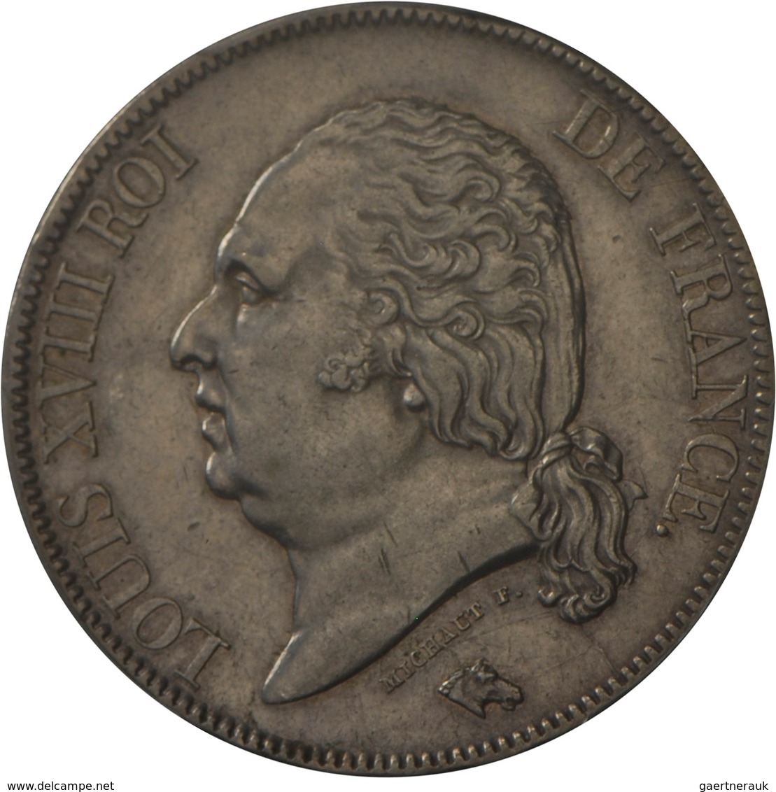 Frankreich: Louis XVIII. 1814-1824: 5 Francs 1822 A, Gadoury 614, Im Holder Von PCGS, Grading Genuin - Altri & Non Classificati