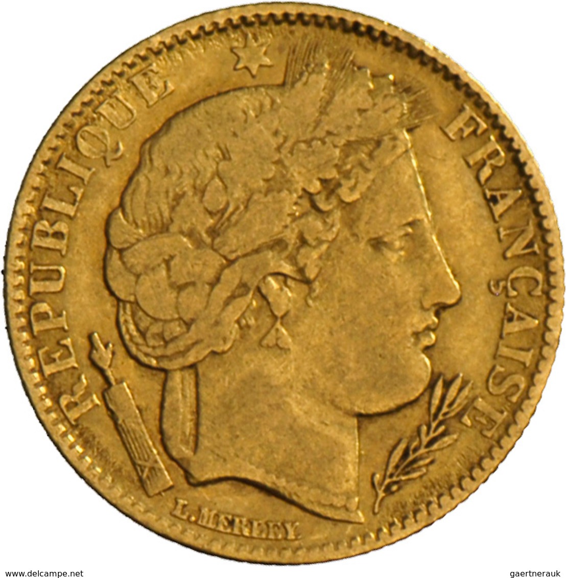 Frankreich - Anlagegold: Zweite Republik 1848-1851: 10 Francs 1850 A, KM# 770, Friedberg 567, 3,15 G - Andere & Zonder Classificatie
