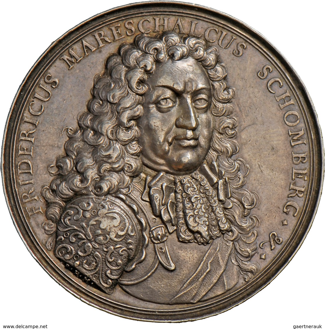 Großbritannien: William III Von Oranien Und Mary 1688-1694: Silbermedaille 1690 Von P. H. Müller, Au - Otros & Sin Clasificación