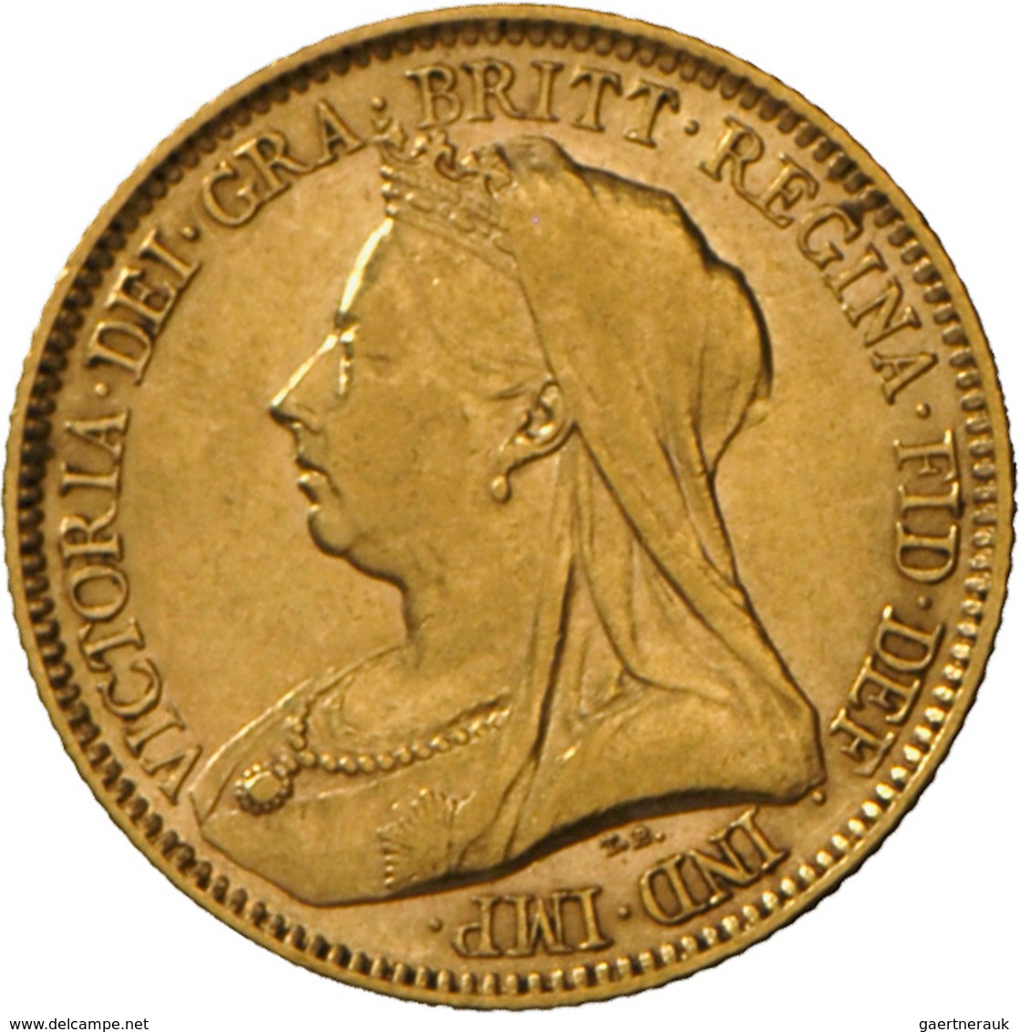 Großbritannien - Anlagegold: Victoria 1837-1901: Lot 2 Goldmünzen: ½ Sovereign 1893 KM# 784, Friedbe - Otros & Sin Clasificación