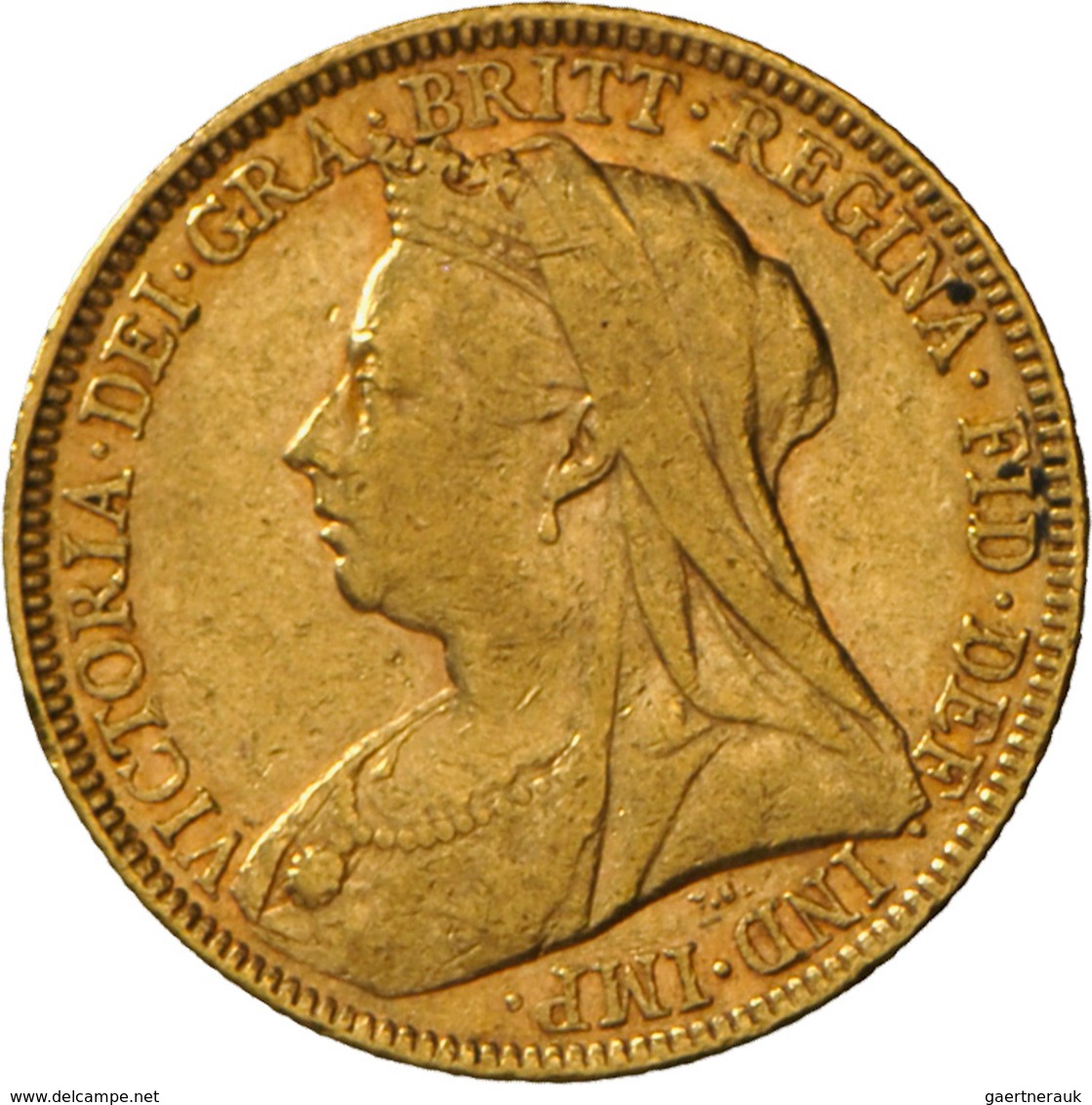 Großbritannien - Anlagegold: Victoria 1837-1901: Lot 2 Goldmünzen: ½ Sovereign 1893 KM# 784, Friedbe - Autres & Non Classés