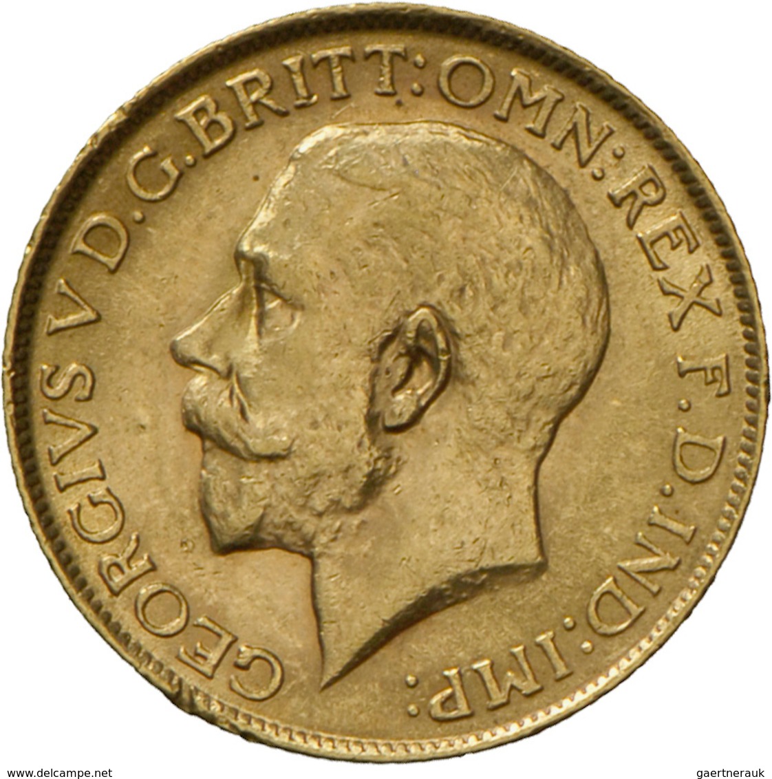 Großbritannien - Anlagegold: George V. 1910-1936: Sovereign 1913, KM# 820, Friedberg 404. 7,98 G, 91 - Otros & Sin Clasificación