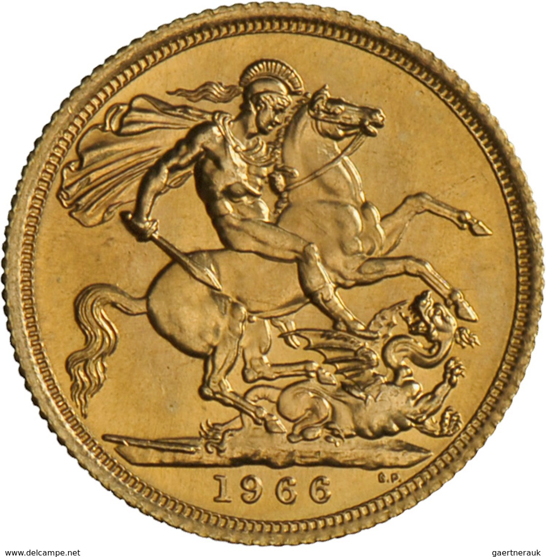 Großbritannien - Anlagegold: Elizabeth II. 1952 -,: Sovereign 1966, KM# 908, Friedberg 417. 7,99 G, - Altri & Non Classificati