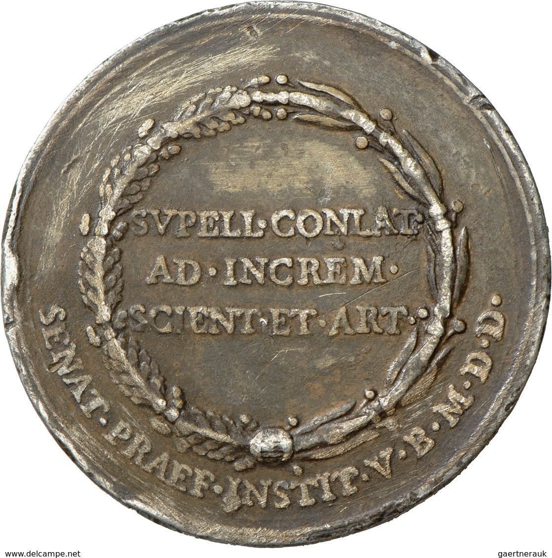 Italien: Bologna: Bleigußmedaille 1777 (v. Corazzini) Auf Urbano Savorgnan 1704-1777, Gewidmet Vom S - 1900-1946 : Víctor Emmanuel III & Umberto II