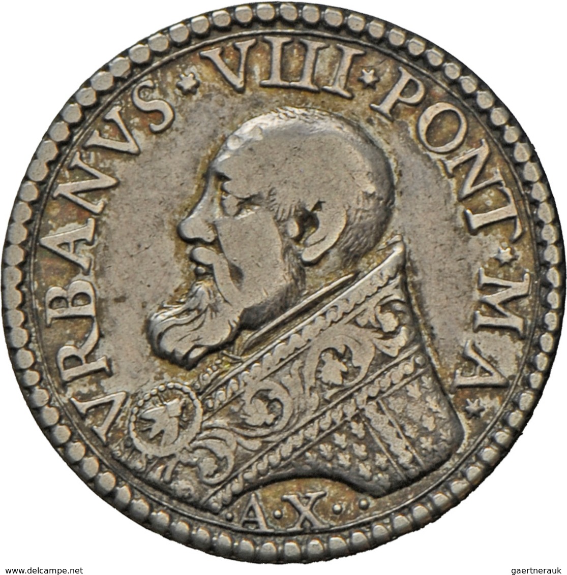 Italien: Kirchenstaat, Urban VIII. 1623-1644: Silbermedaille Anno X (1633), Unsigniert, Auf Die Fußw - 1900-1946 : Vittorio Emanuele III & Umberto II